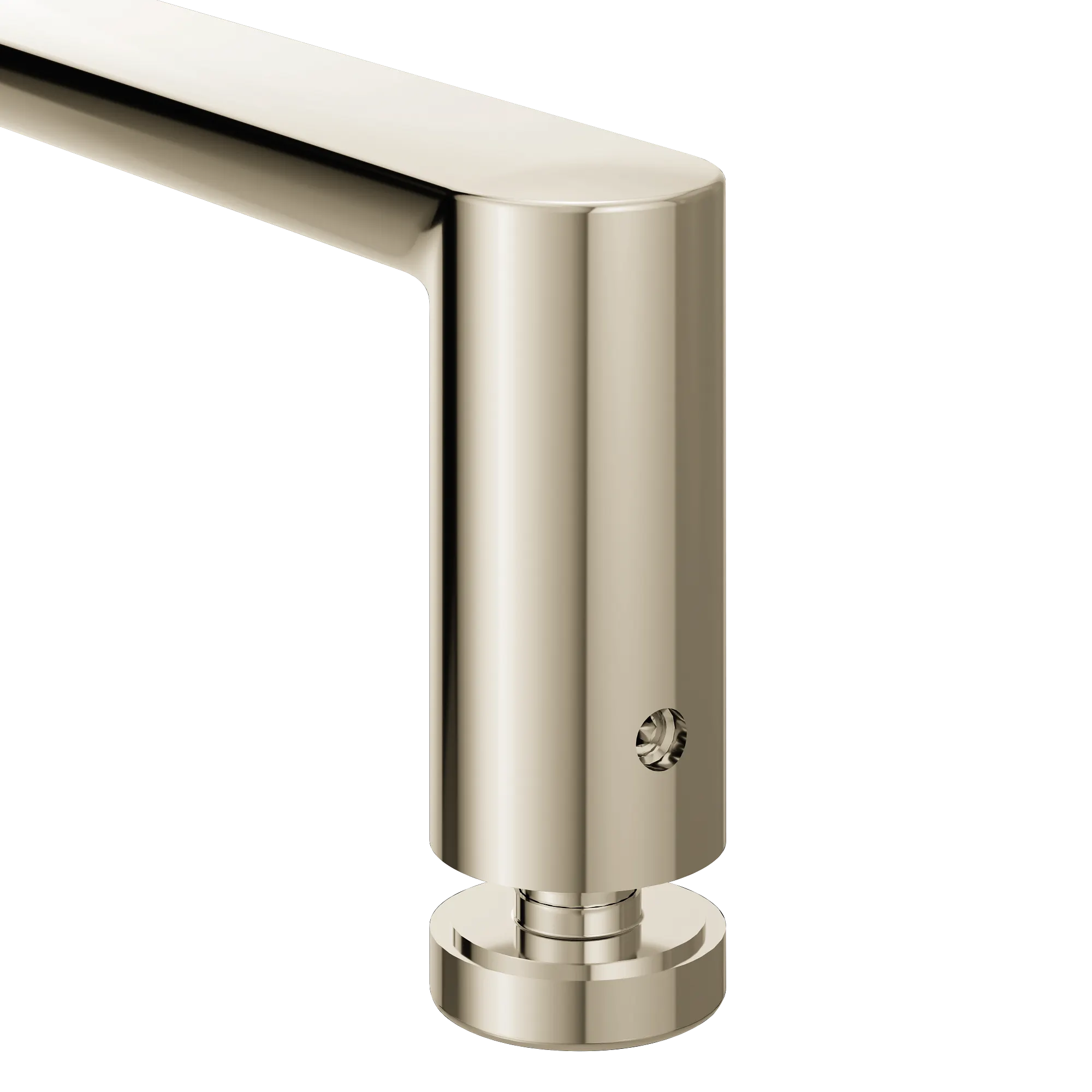 Contemporary Chrome 18" shower door towel bar - Image 9