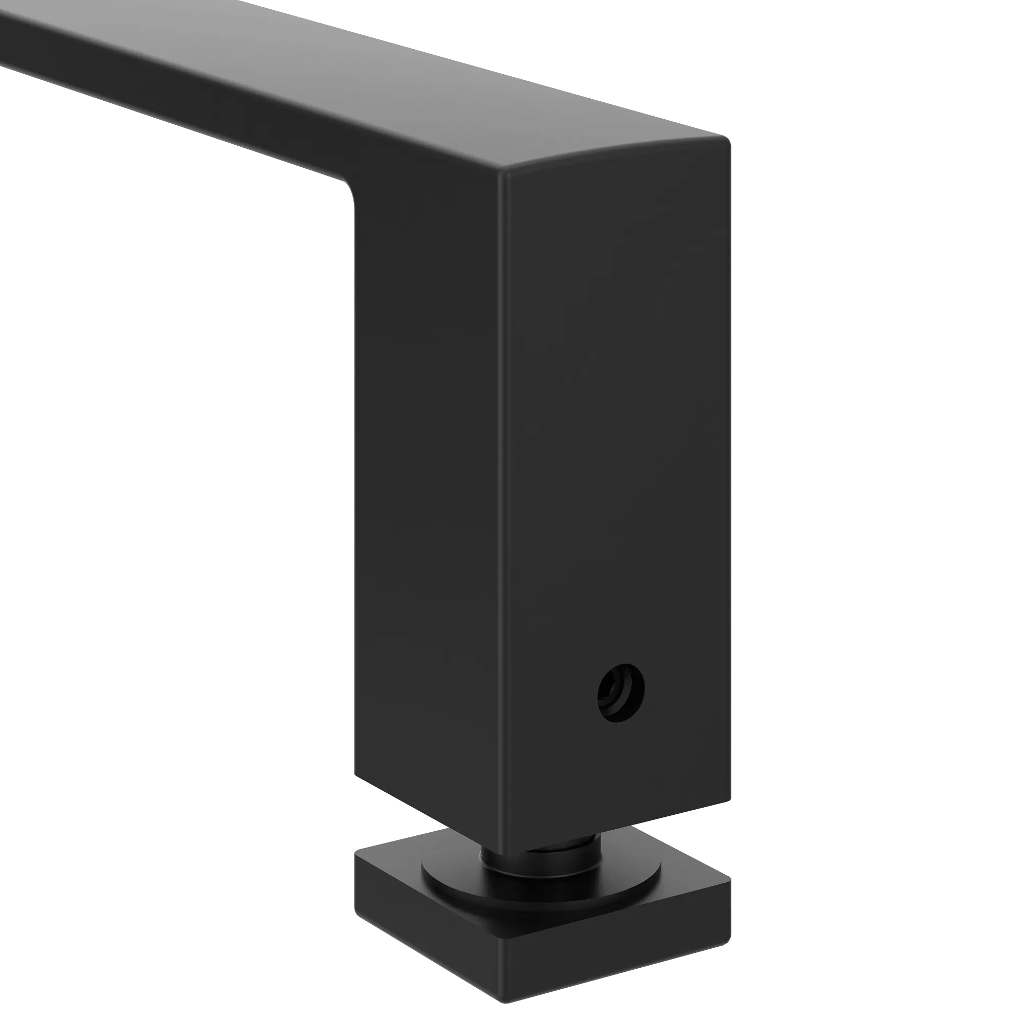 Contemporary Chrome 18" shower door towel bar - Image 6