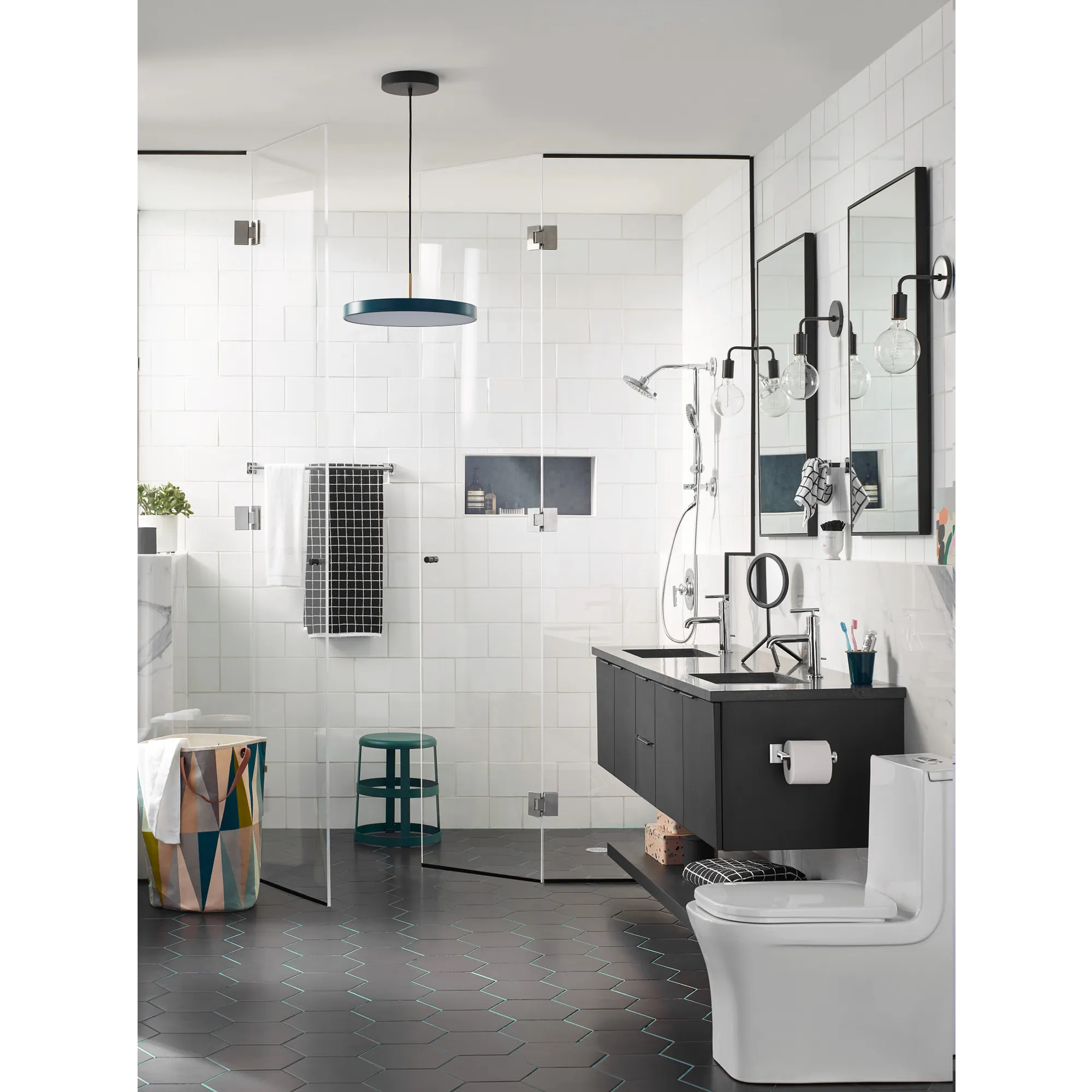Triva Chrome 9" hand towel bar - Image 3