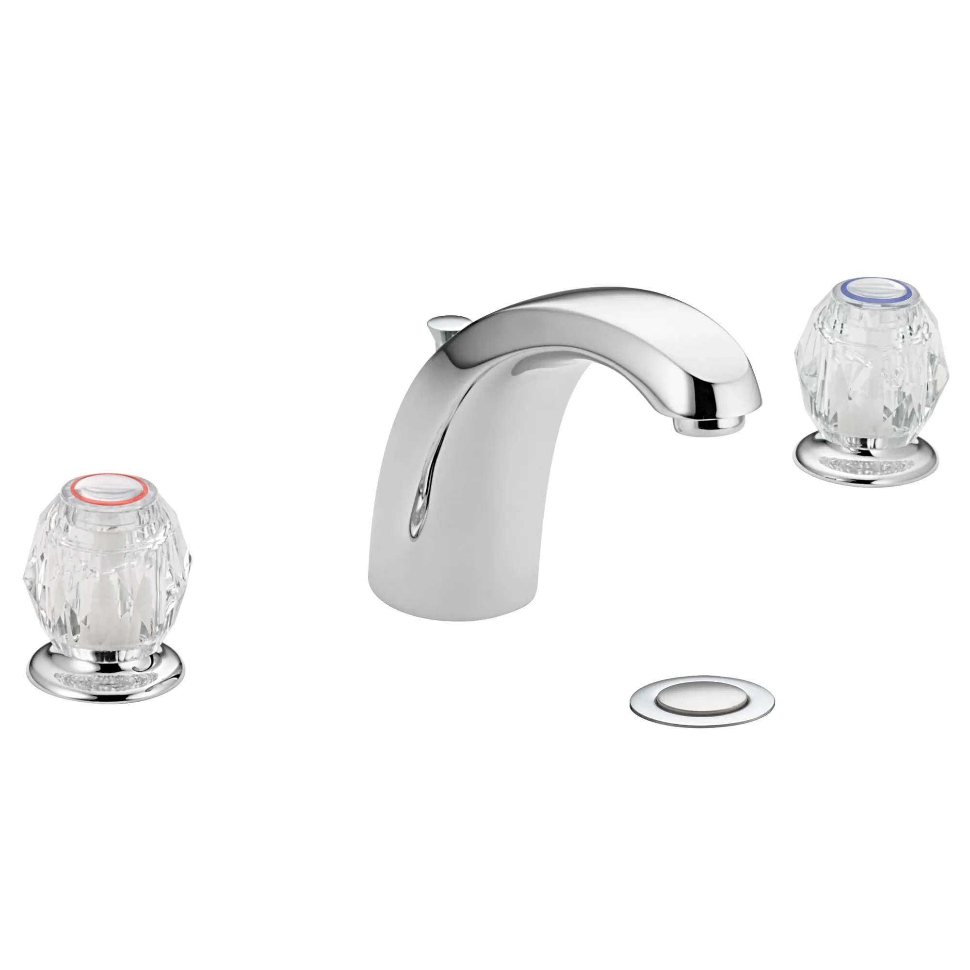 Chateau Chrome two-handle low arc bathroom faucet - Image 2