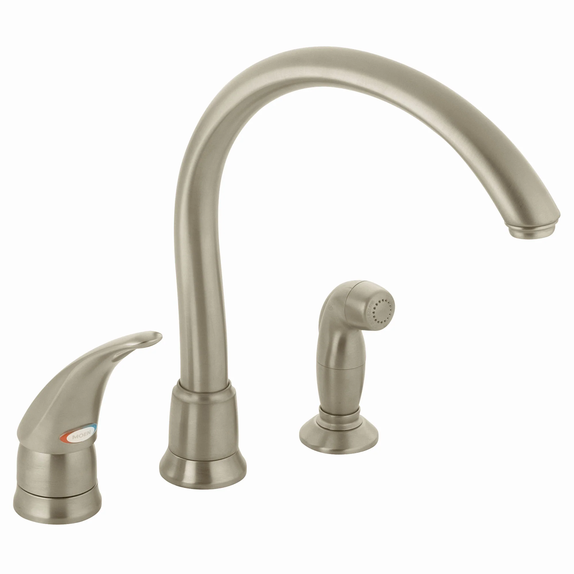Monticello Chrome one-handle high arc kitchen faucet - Image 3