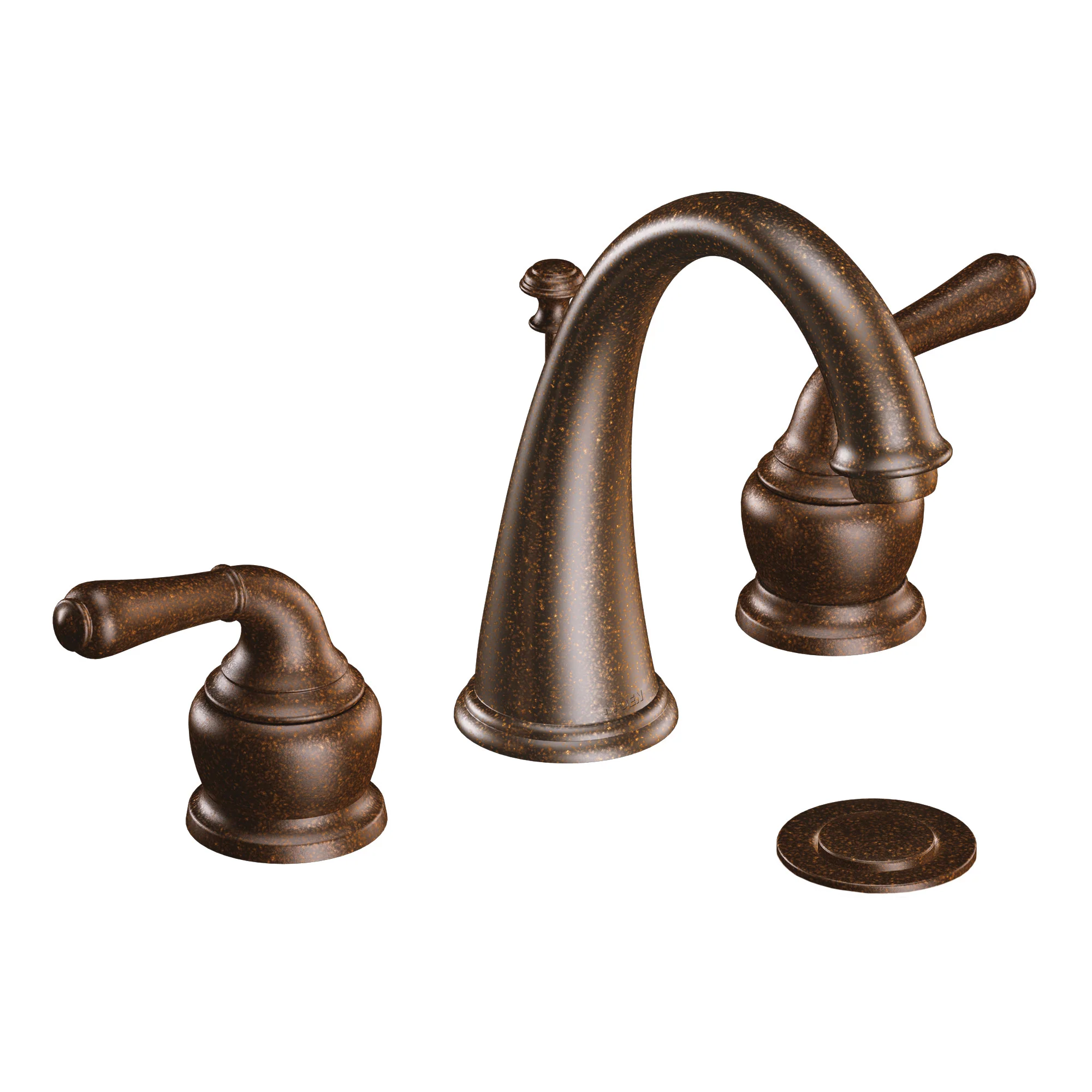 Monticello Oil rubbed bronze two-handle high arc bathroom faucet