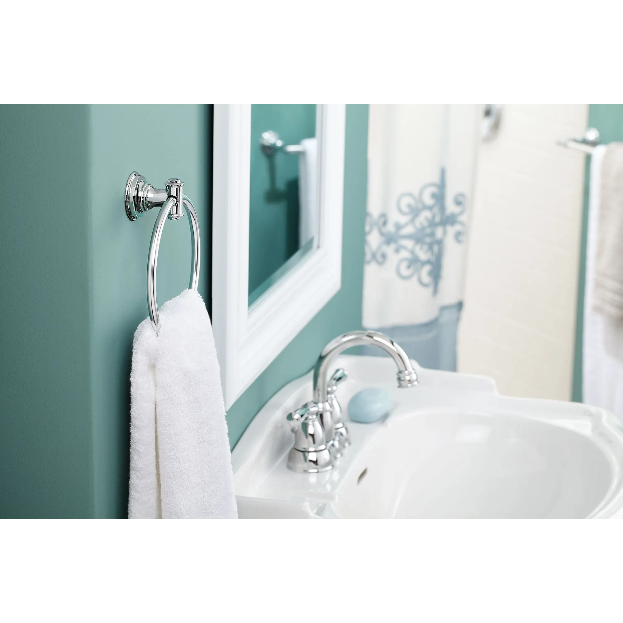 Banbury Chrome two-handle high arc bathroom faucet - Image 9