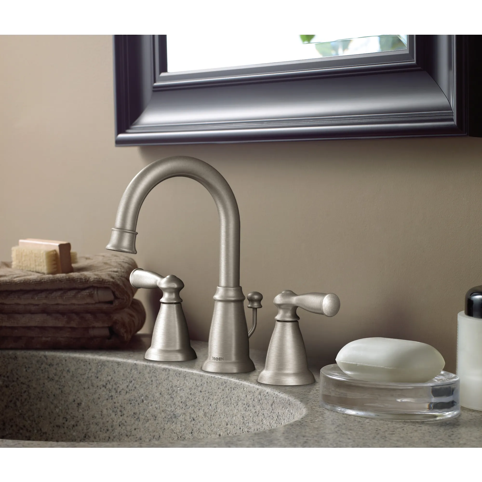 Banbury Chrome two-handle high arc bathroom faucet - Image 6