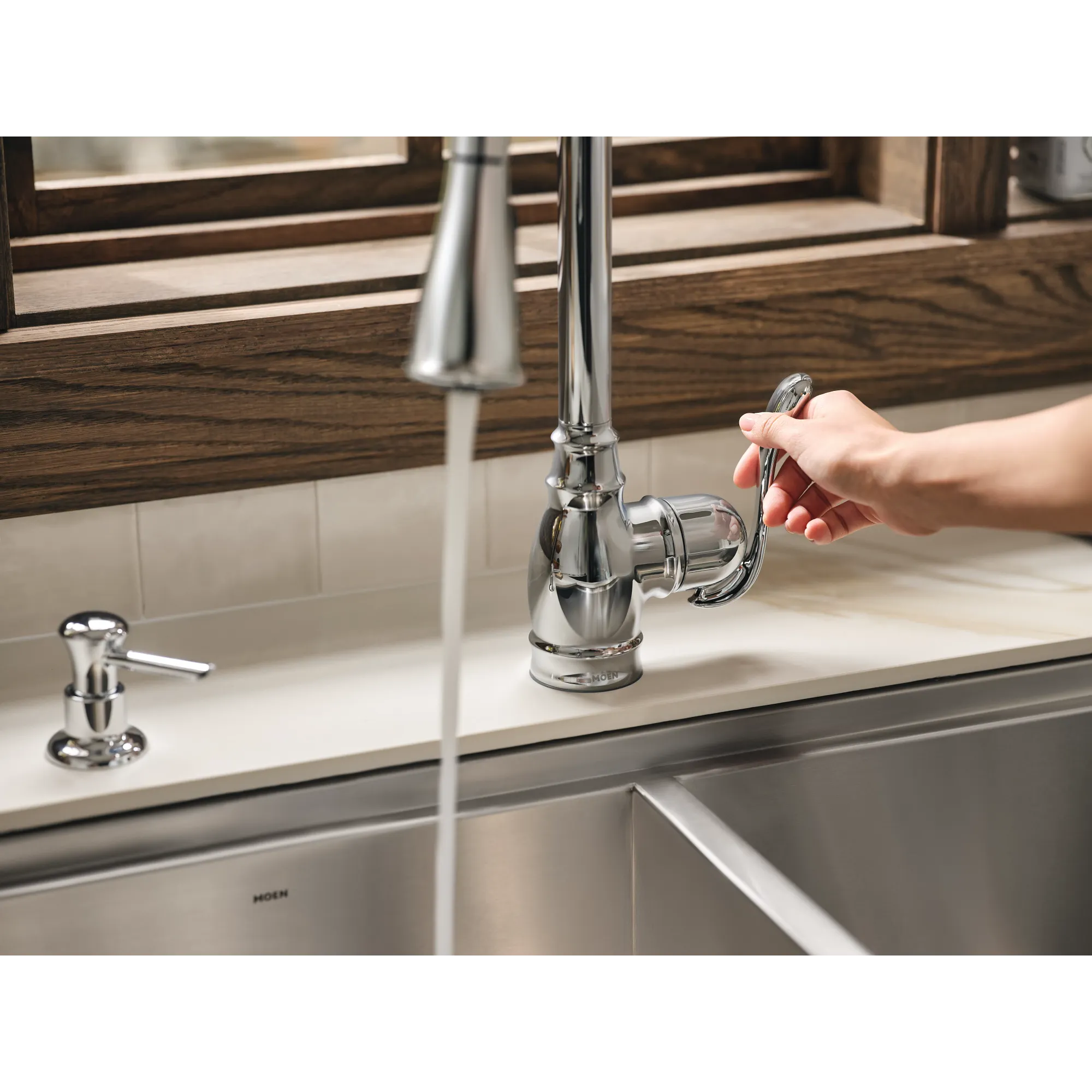 Anabelle One-Handle High Arc Pulldown Kitchen Faucet - Image 12