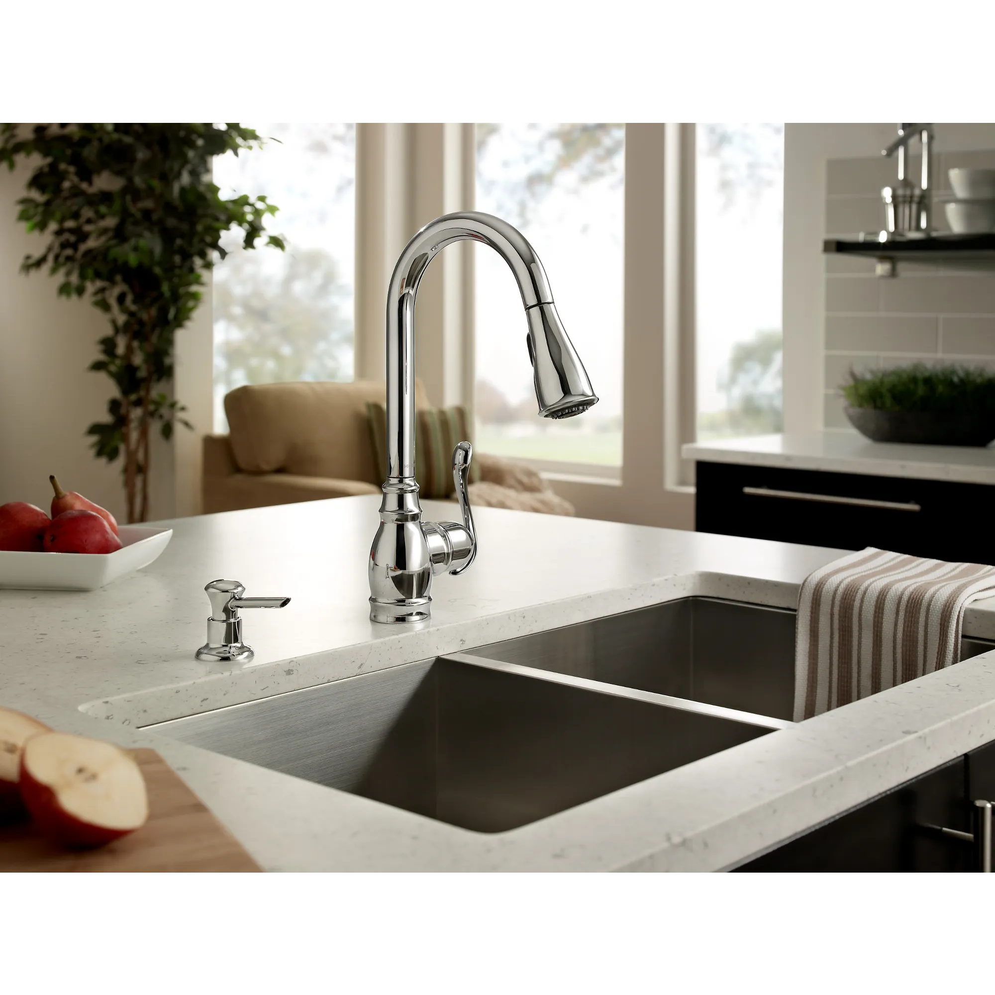 Anabelle One-Handle High Arc Pulldown Kitchen Faucet - Image 6