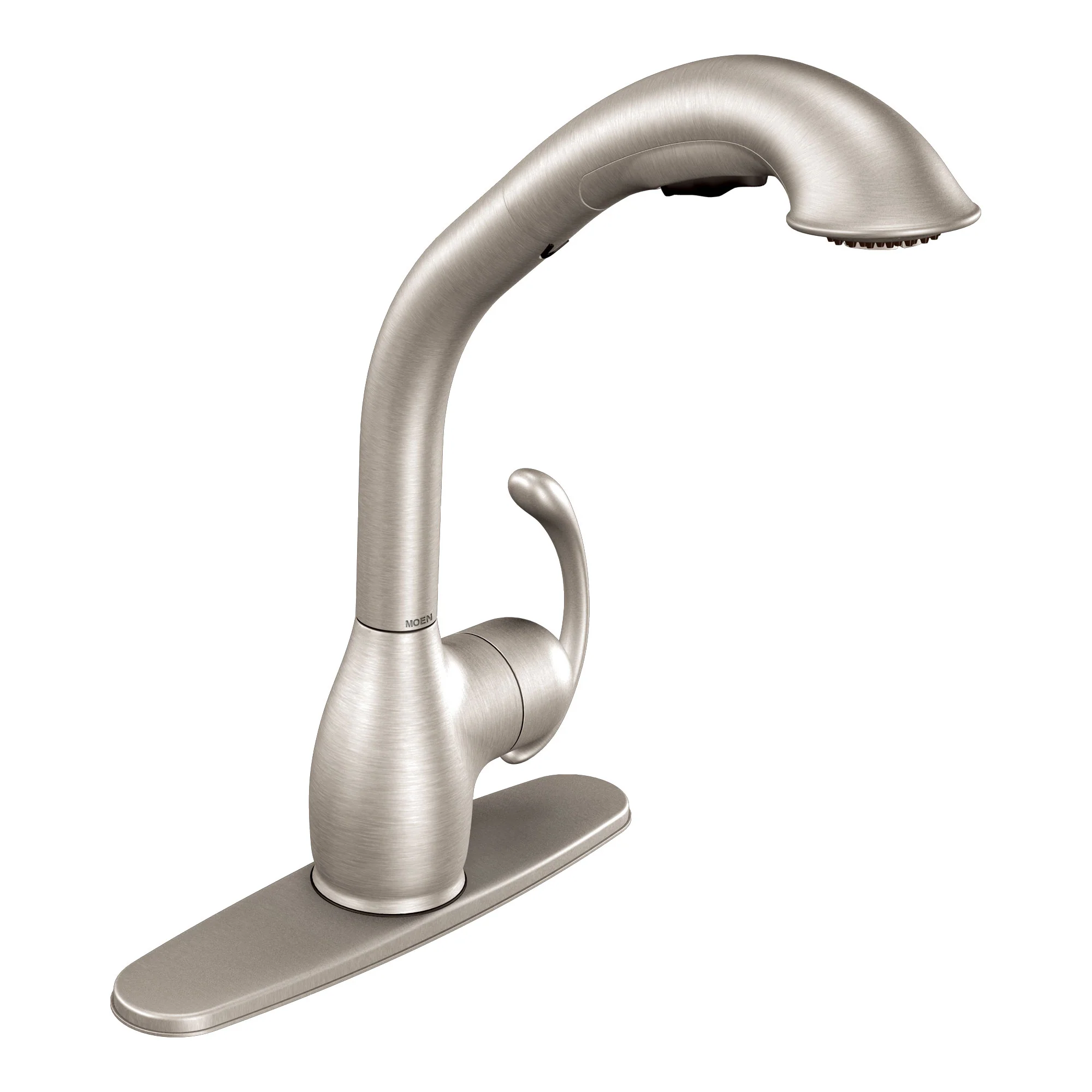 Neva Chrome one-handle high arc pullout kitchen faucet - Image 17