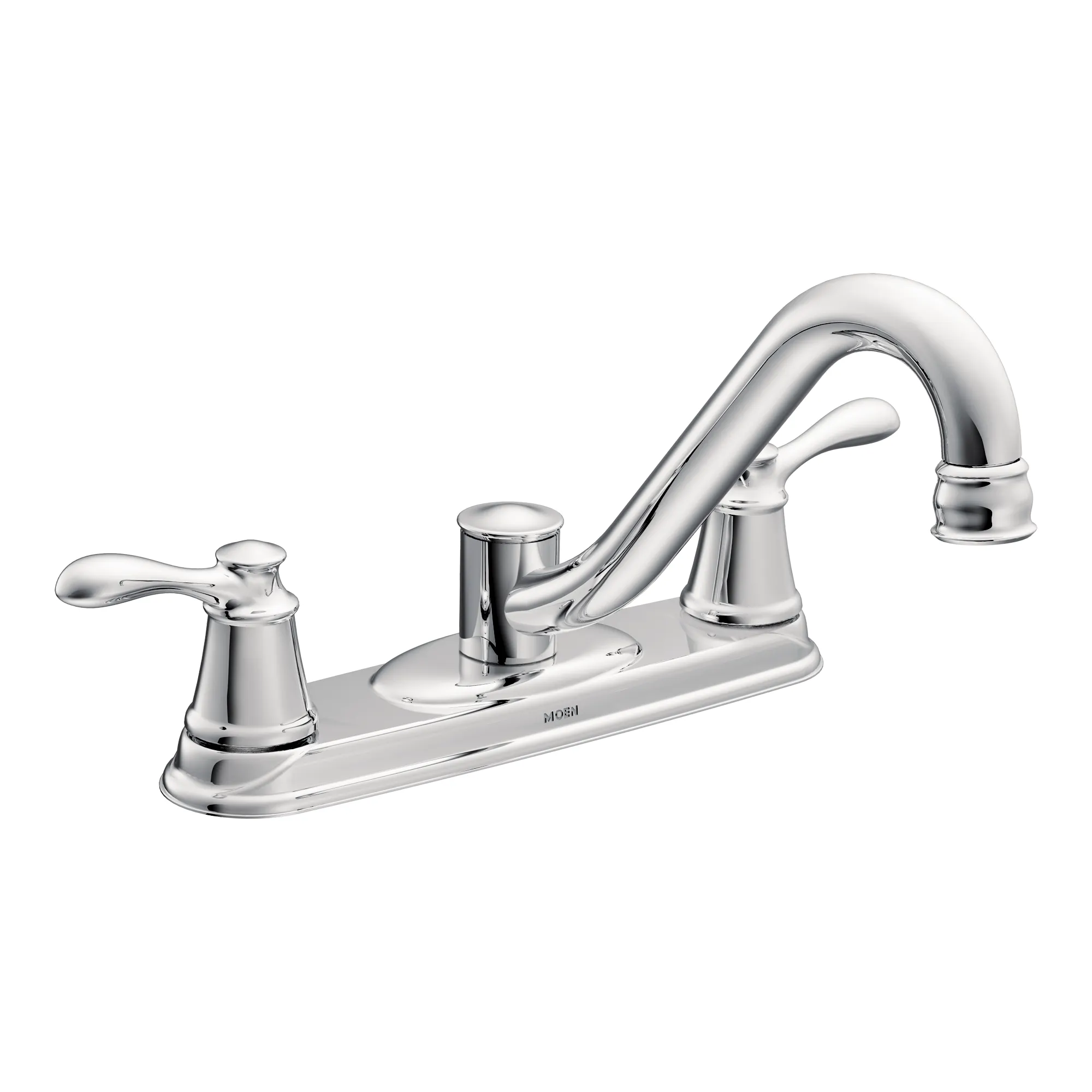 Caldwell Chrome two-handle low arc kitchen faucet - Image 2