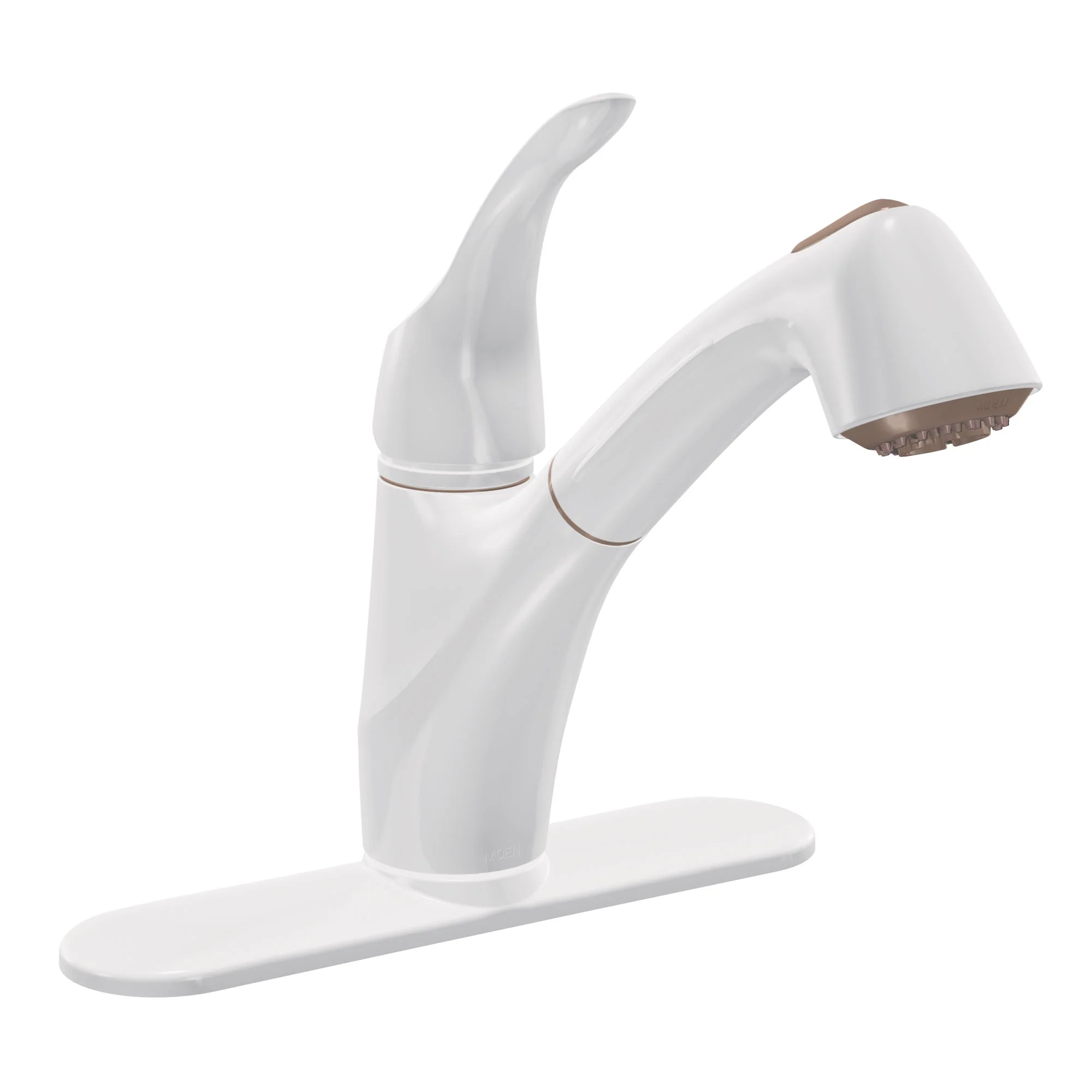 Torrance Chrome one-handle low arc pullout kitchen faucet - Image 4