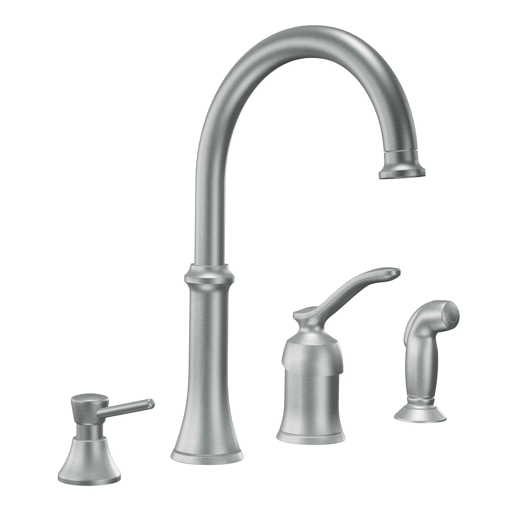 Quinn Chrome one-handle high arc kitchen faucet - Image 5