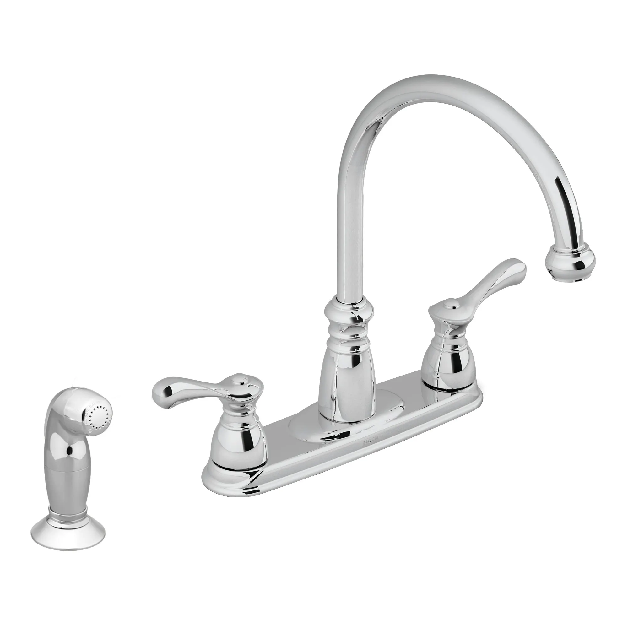 Lexie Chrome two-handle high arc kitchen faucet - Image 2
