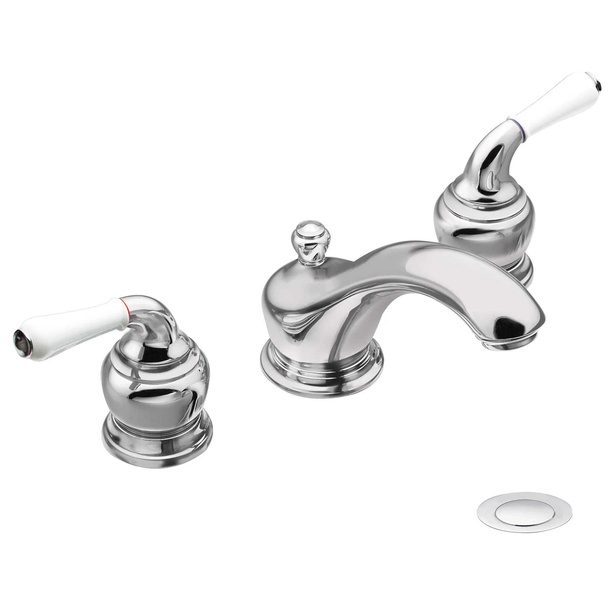 Monticello Chrome two-handle low arc bathroom faucet - Image 12