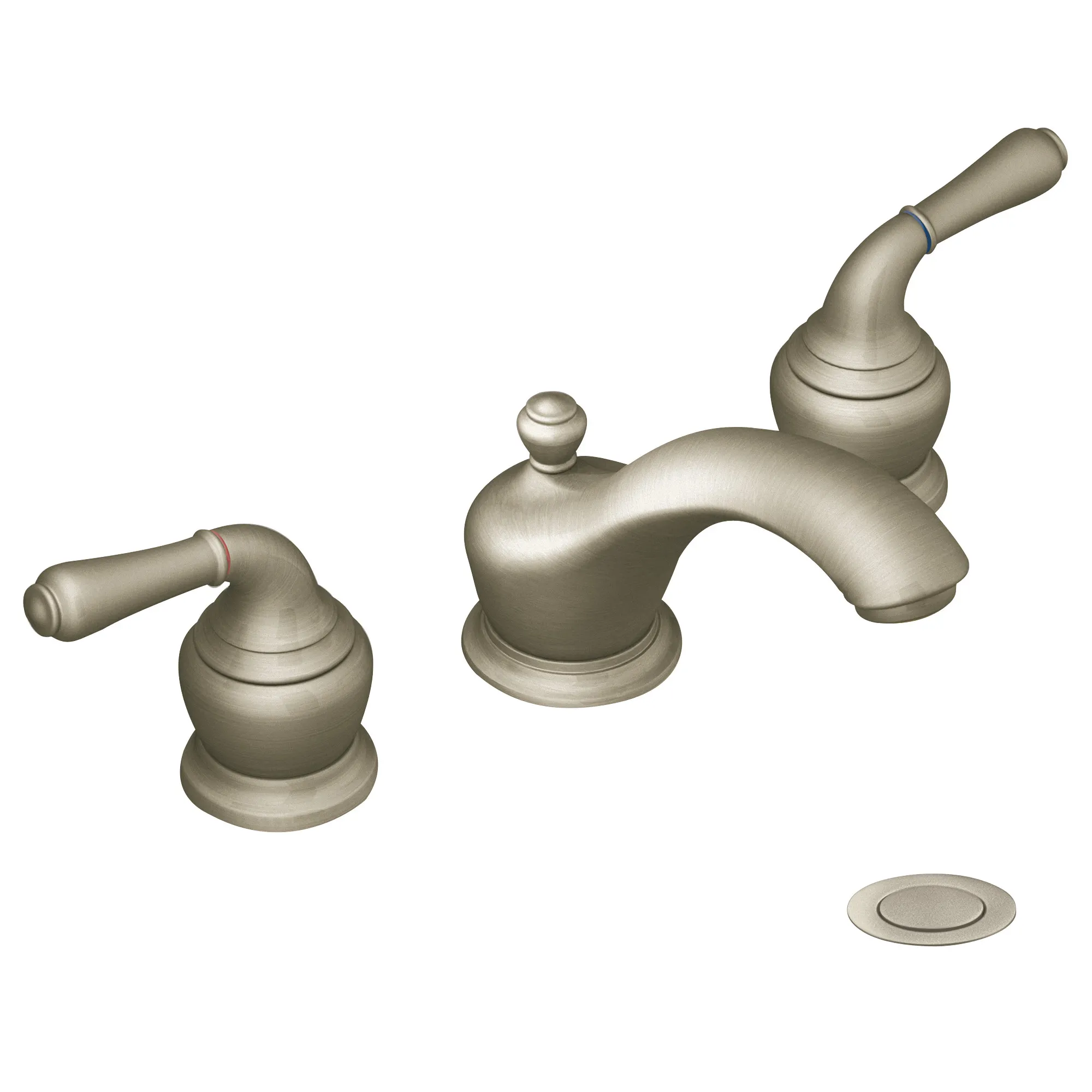 Monticello Chrome two-handle low arc bathroom faucet - Image 14