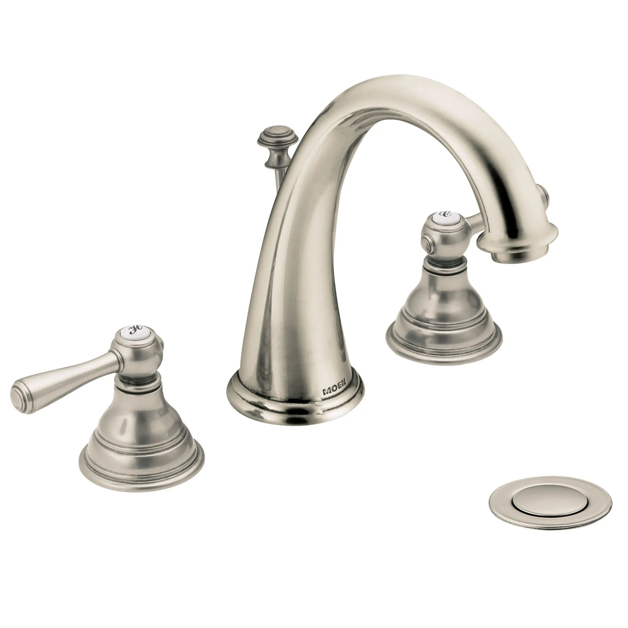 Kingsley Chrome two-handle high arc bathroom faucet - Image 6