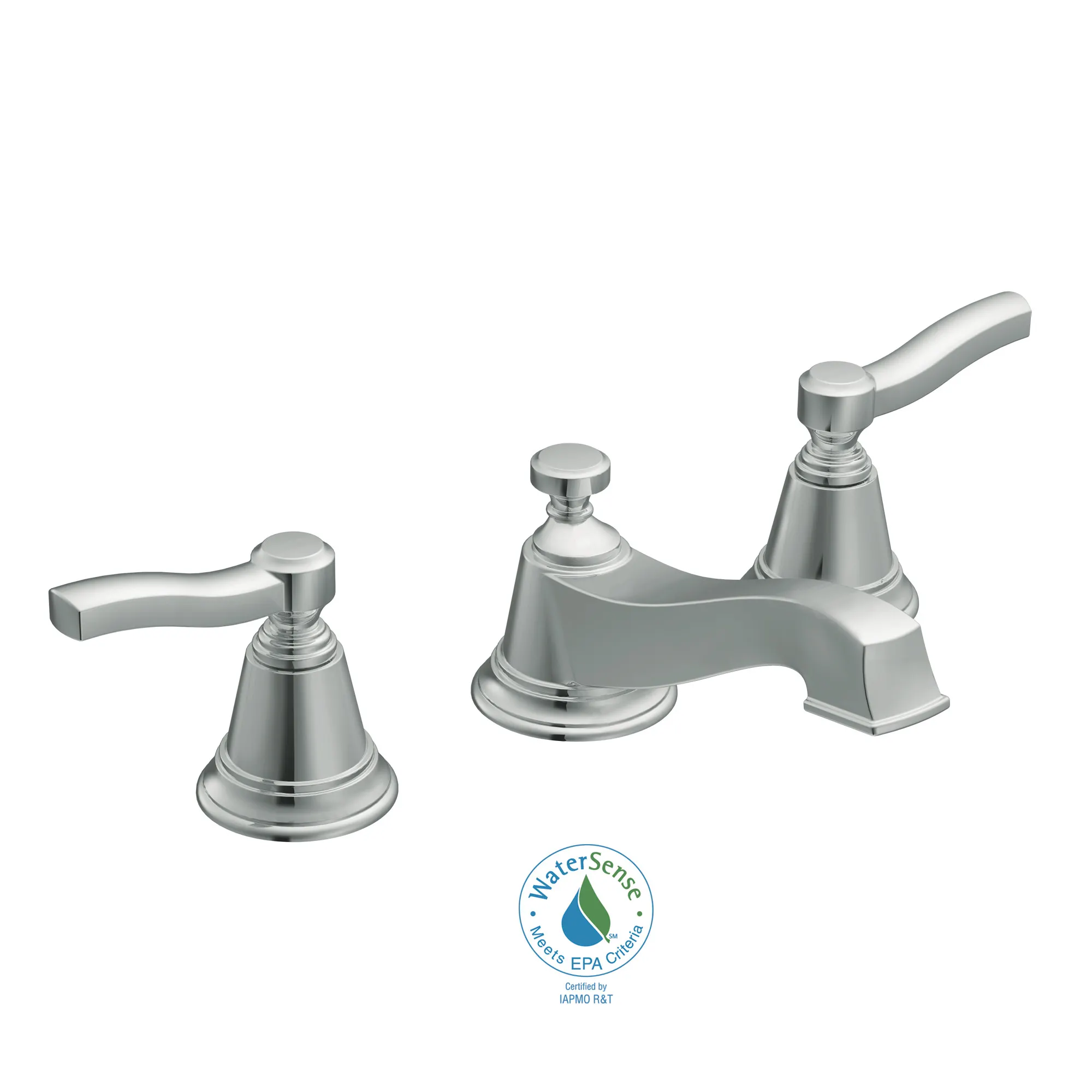 Rothbury Chrome two-handle low arc bathroom faucet - Image 2