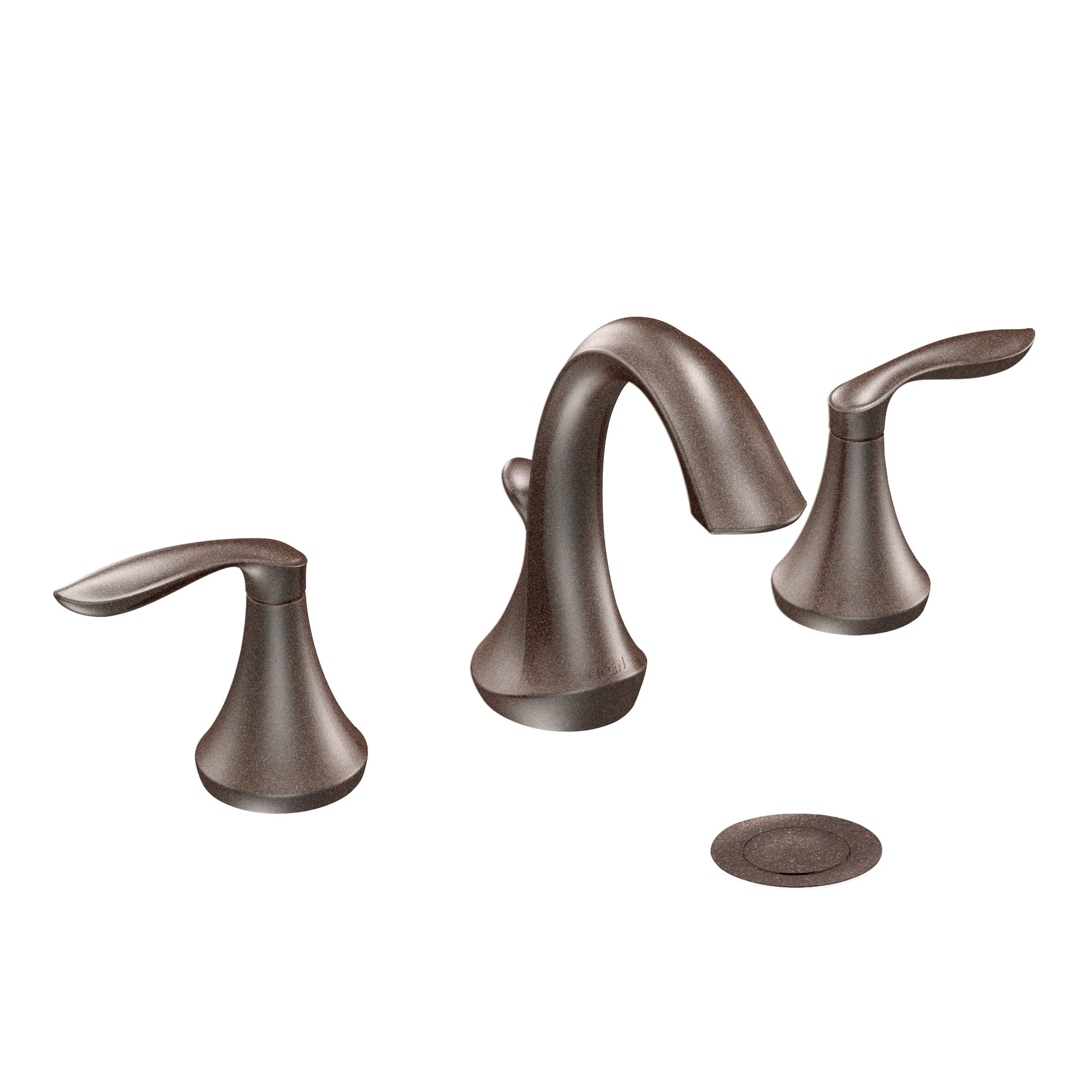 Eva Chrome two-handle high arc bathroom faucet - Image 3