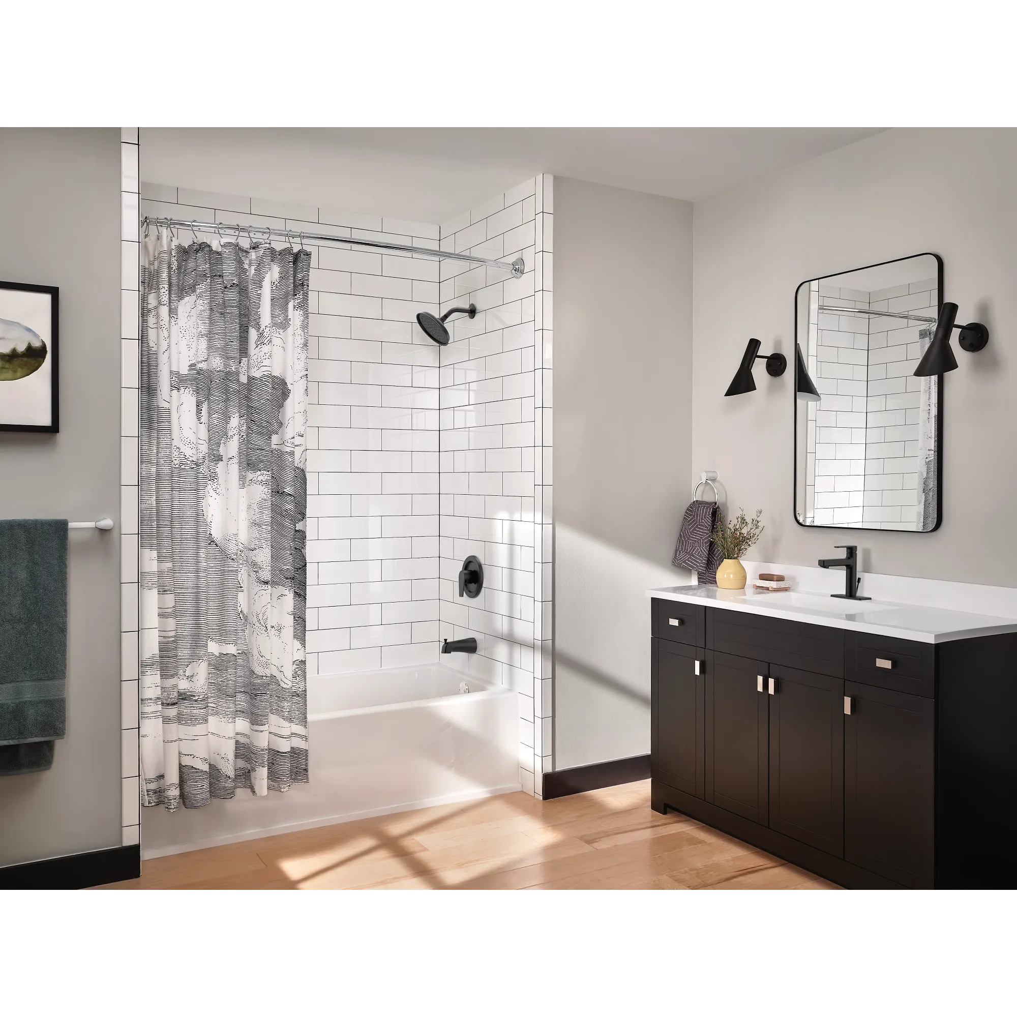 Curved Shower Rods Chrome Adjustable Curved Shower Rod - Image 15