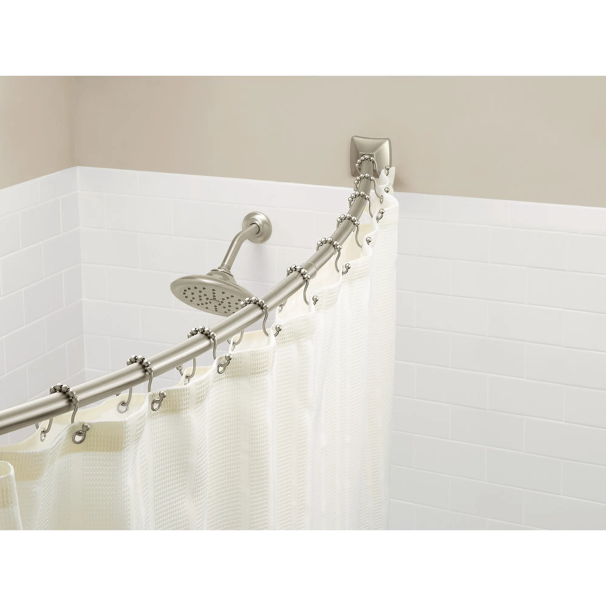Curved Shower Rods Chrome Adjustable Curved Shower Rod - Image 9