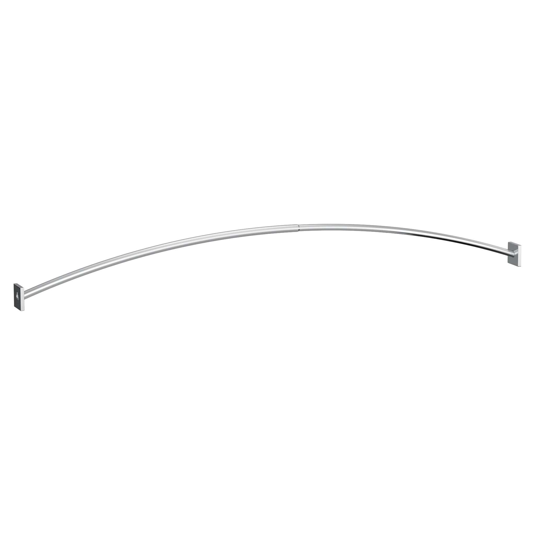 Triva Chrome adjustable curved shower rod