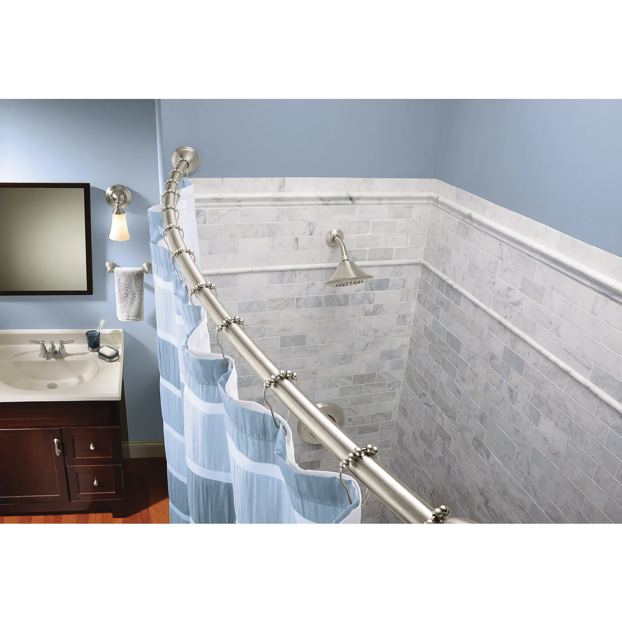 Curved Shower Rods Tension Curved Shower Rod - Image 10