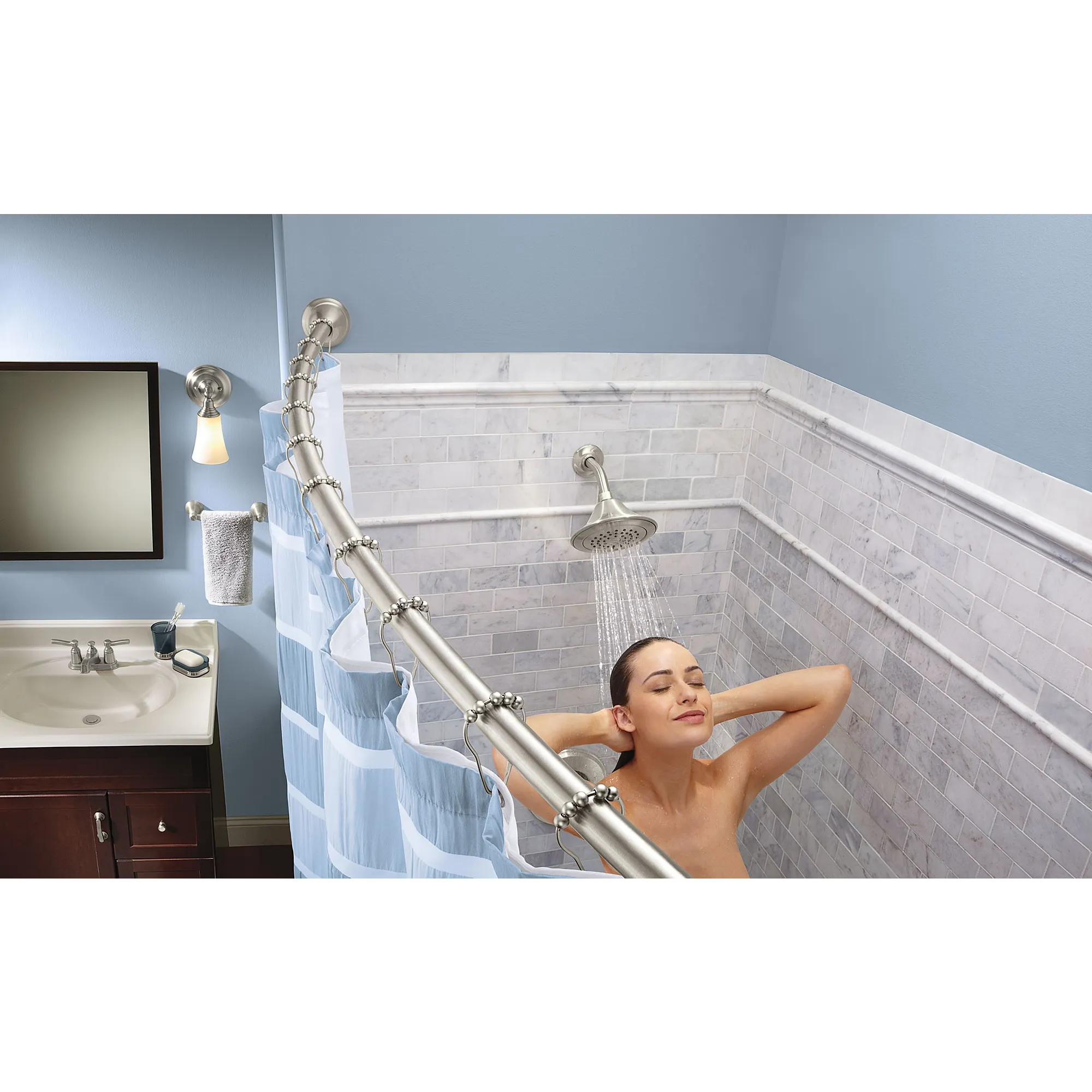 Curved Shower Rods Tension Curved Shower Rod - Image 4