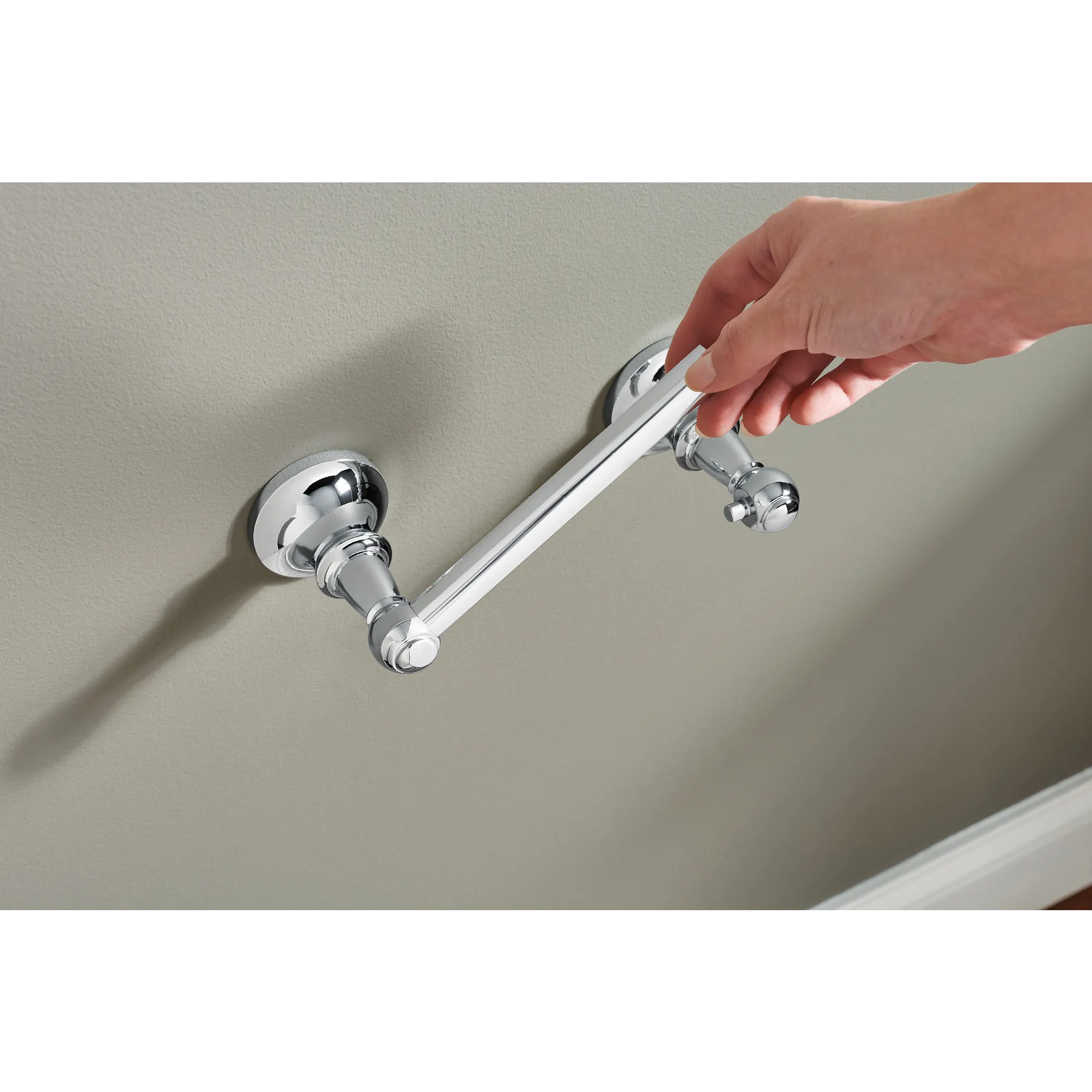 Vale Chrome Pivoting Toilet Paper Holder - Image 5