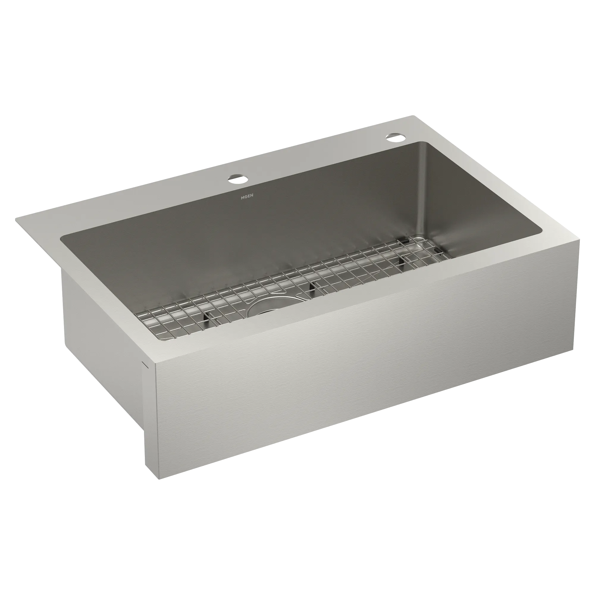 Prep 33" Stainless Steel Dual Mount Apron Front Single Bowl Sink - Image 4