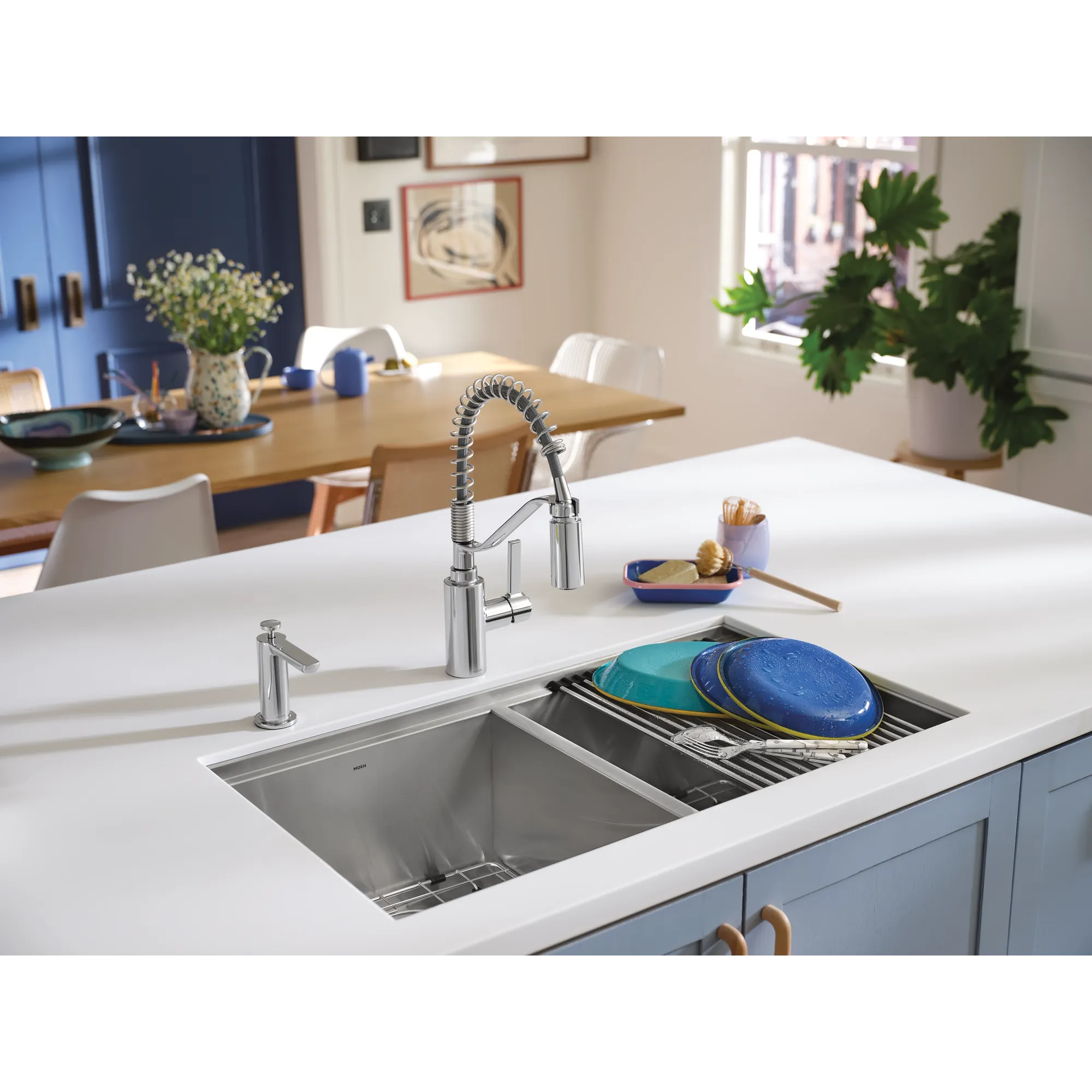 Luxe Chef 33" Workstation Undermount Double Bowl Sink With Accessories - Image 3