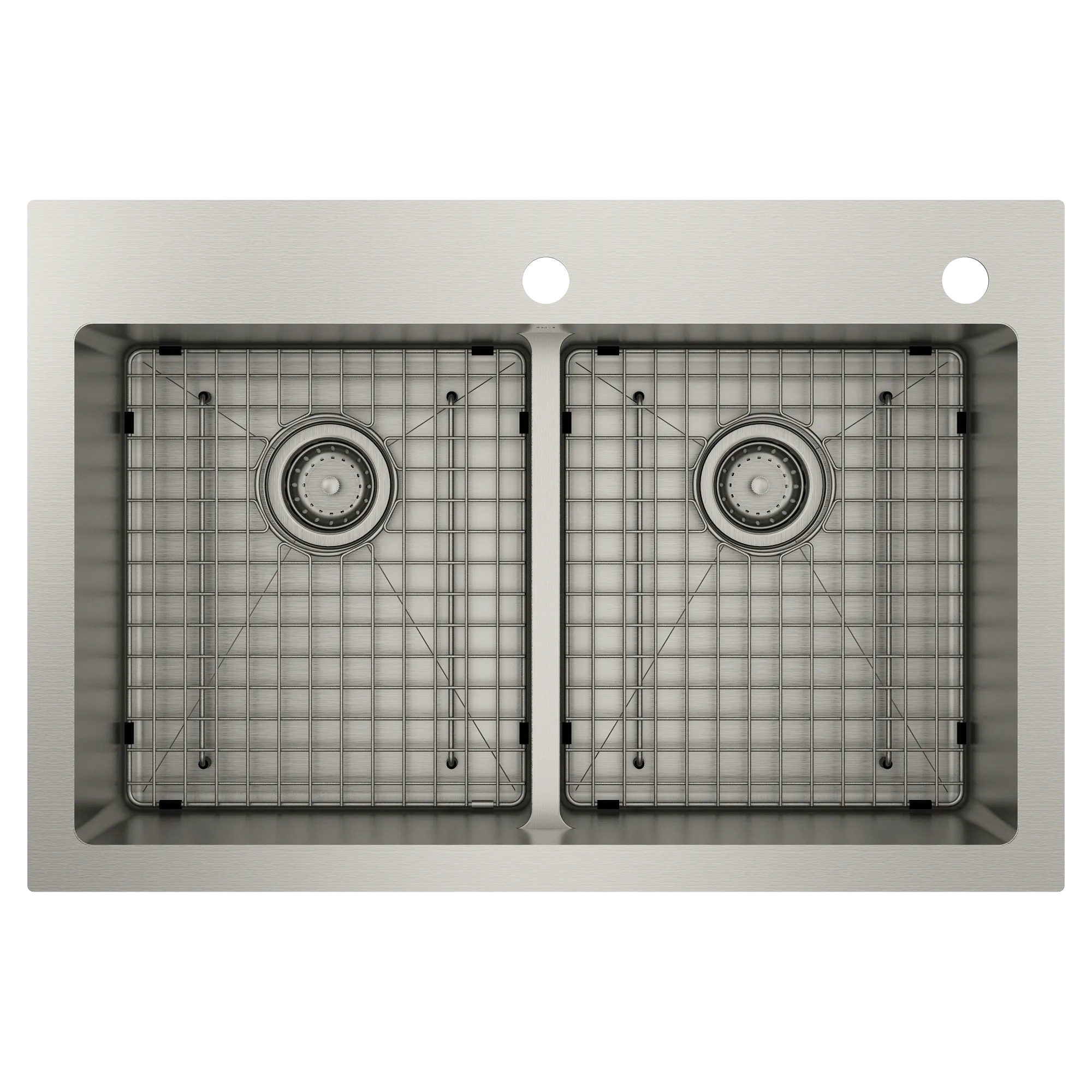 Prep 33" Stainless Steel Dual Mount Double Bowl Sink - Image 3