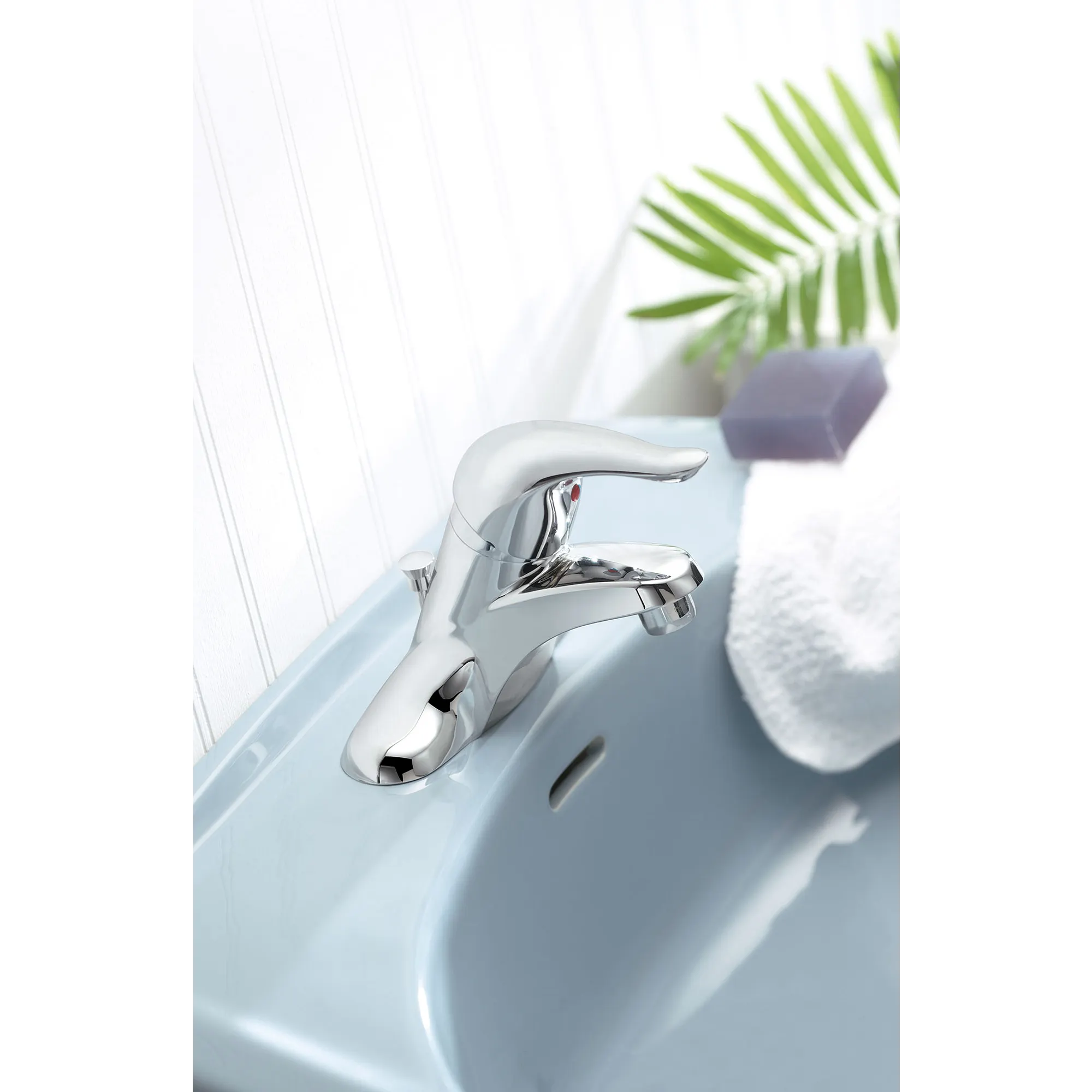Chateau Chrome One-Handle Low Arc Bathroom Faucet - Image 8