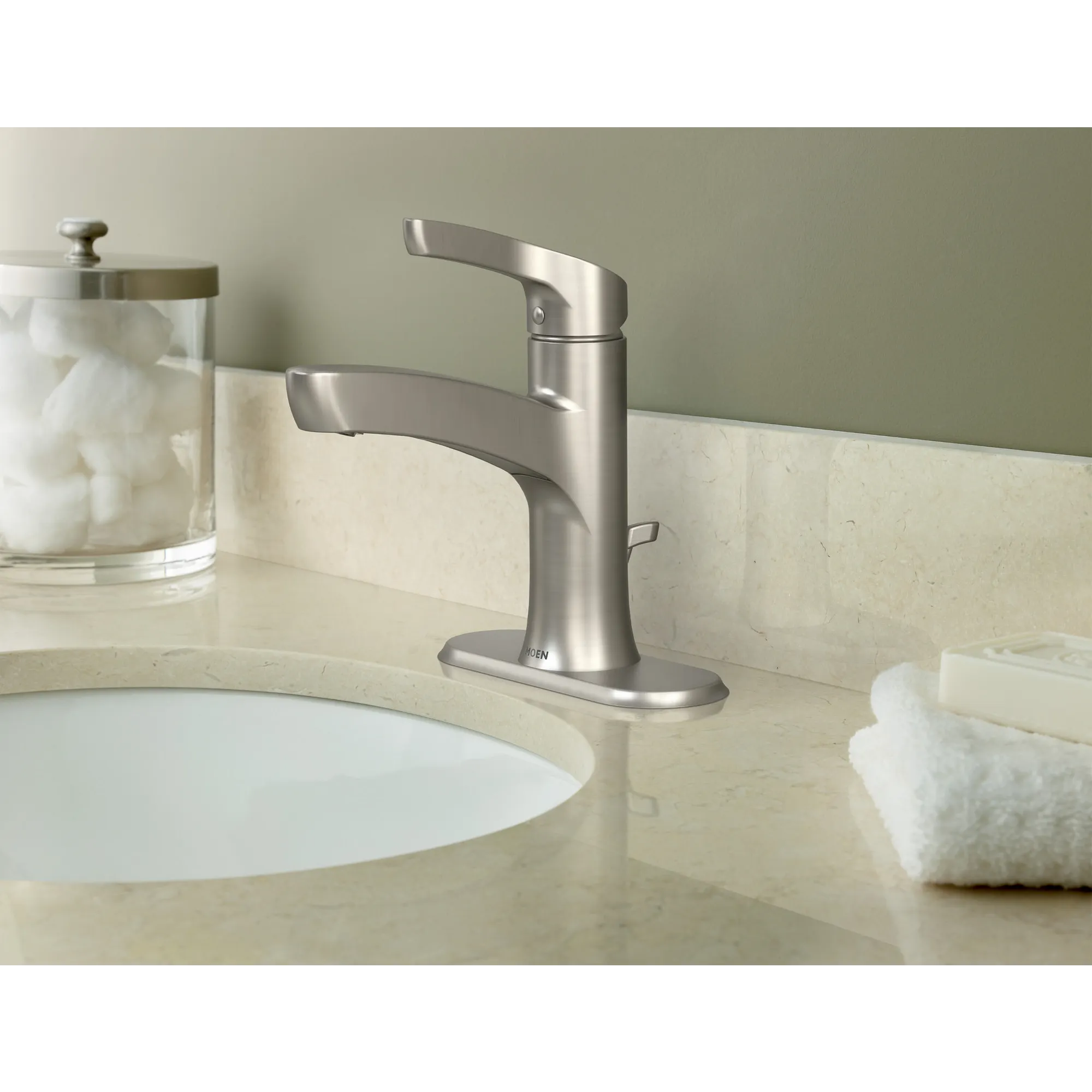 Danika Chrome one-handle high arc bathroom faucet - Image 5