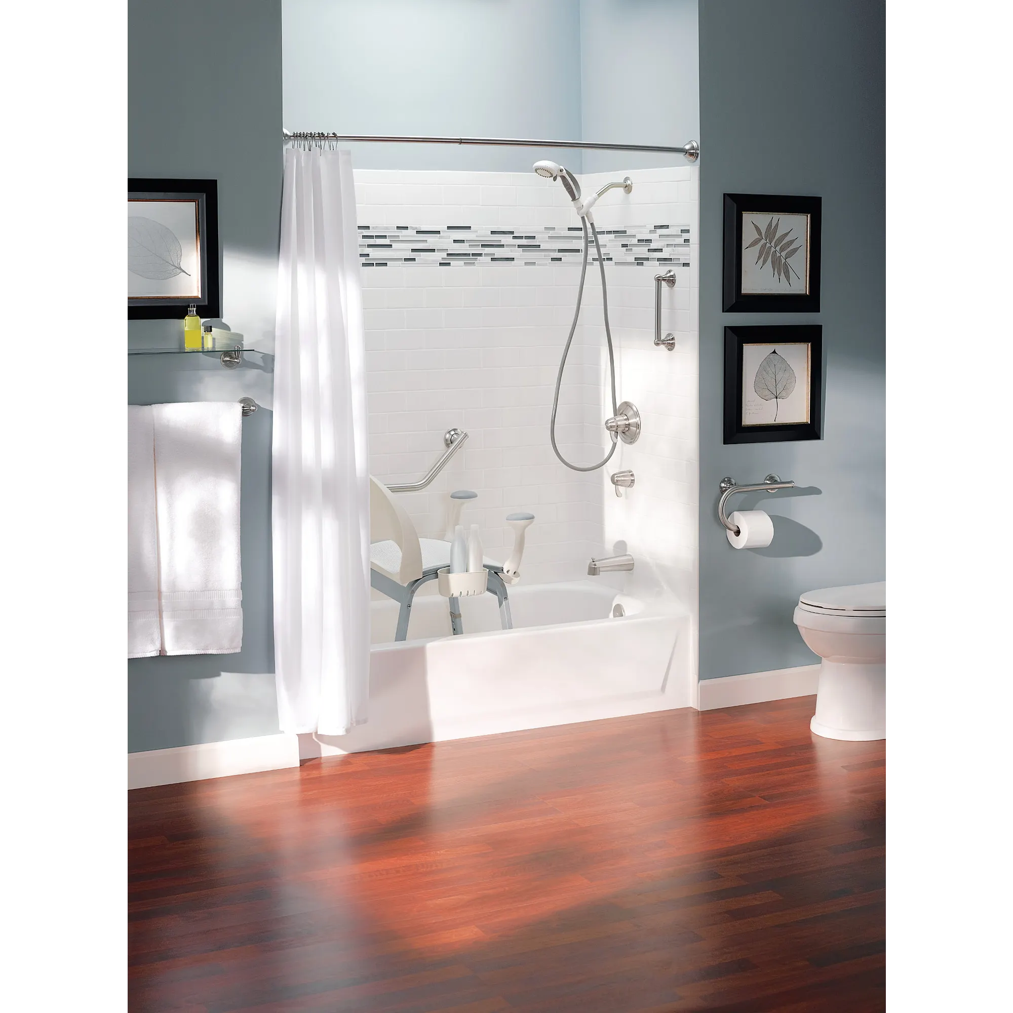 Chrome 8" grab bar with accessories - Image 10