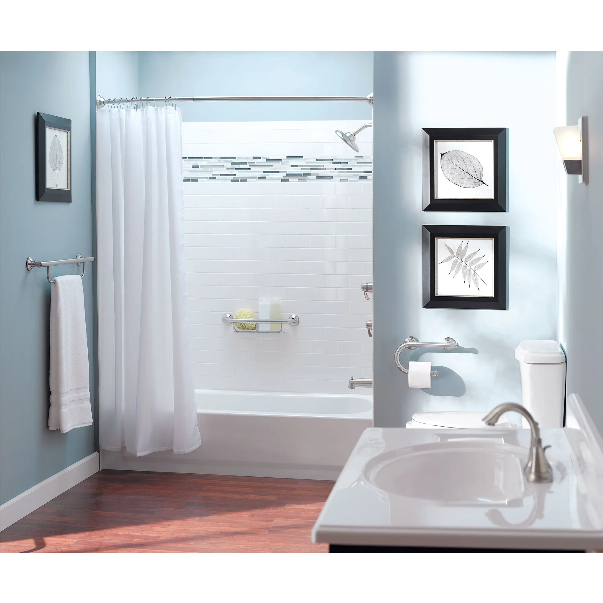Chrome 8" grab bar with accessories - Image 9