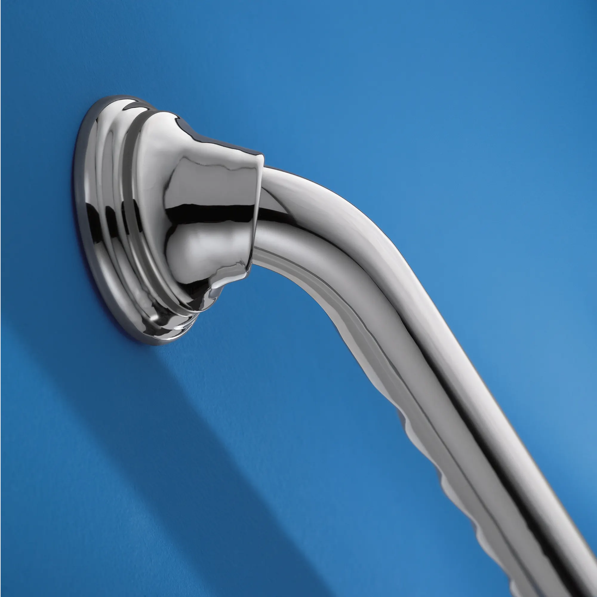 Bath Safety Chrome 16" Designer Grab Bar - Image 3