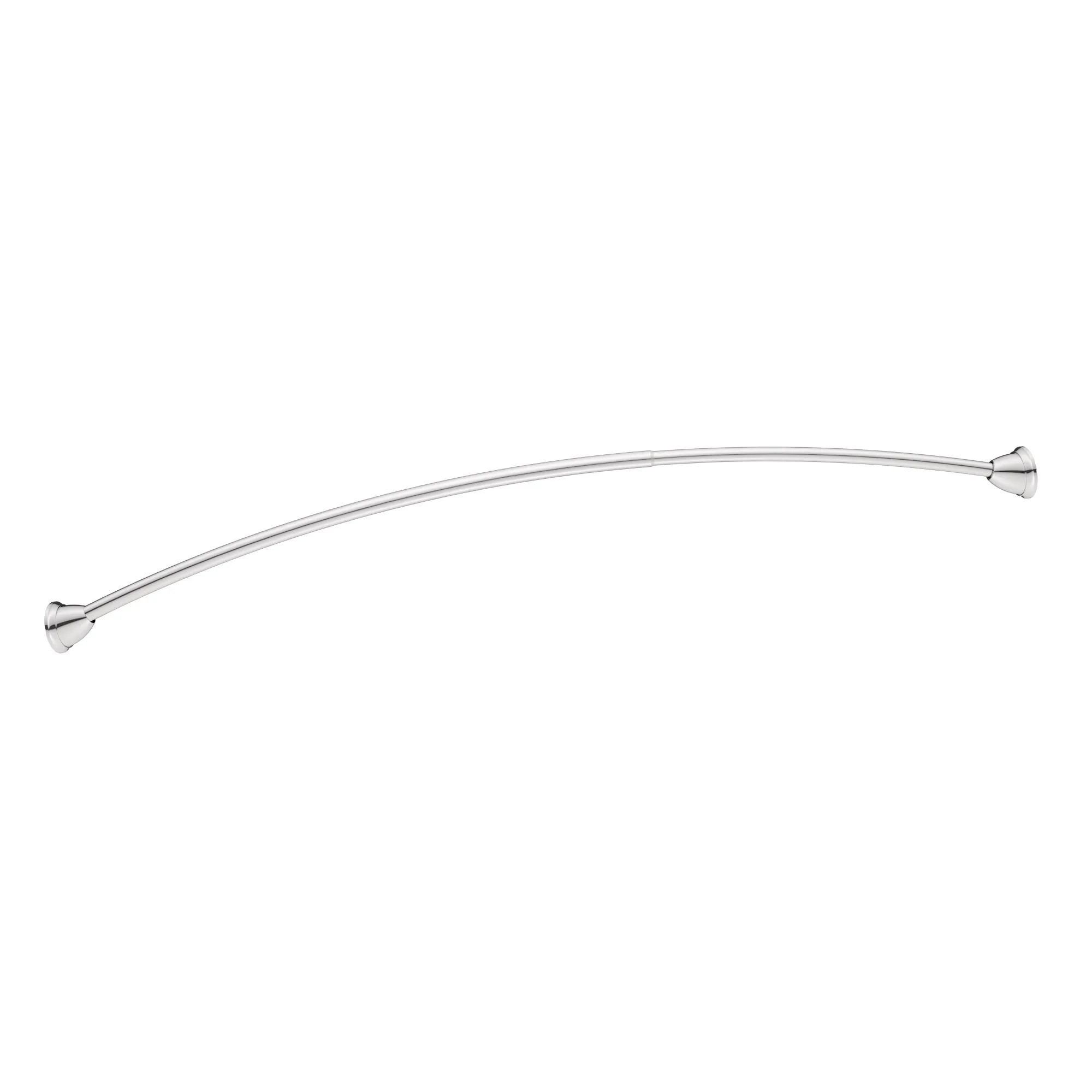 Curved Shower Rods Curved Shower Rod with Magnetix Chrome Tension or Permanent Mount - Image 3
