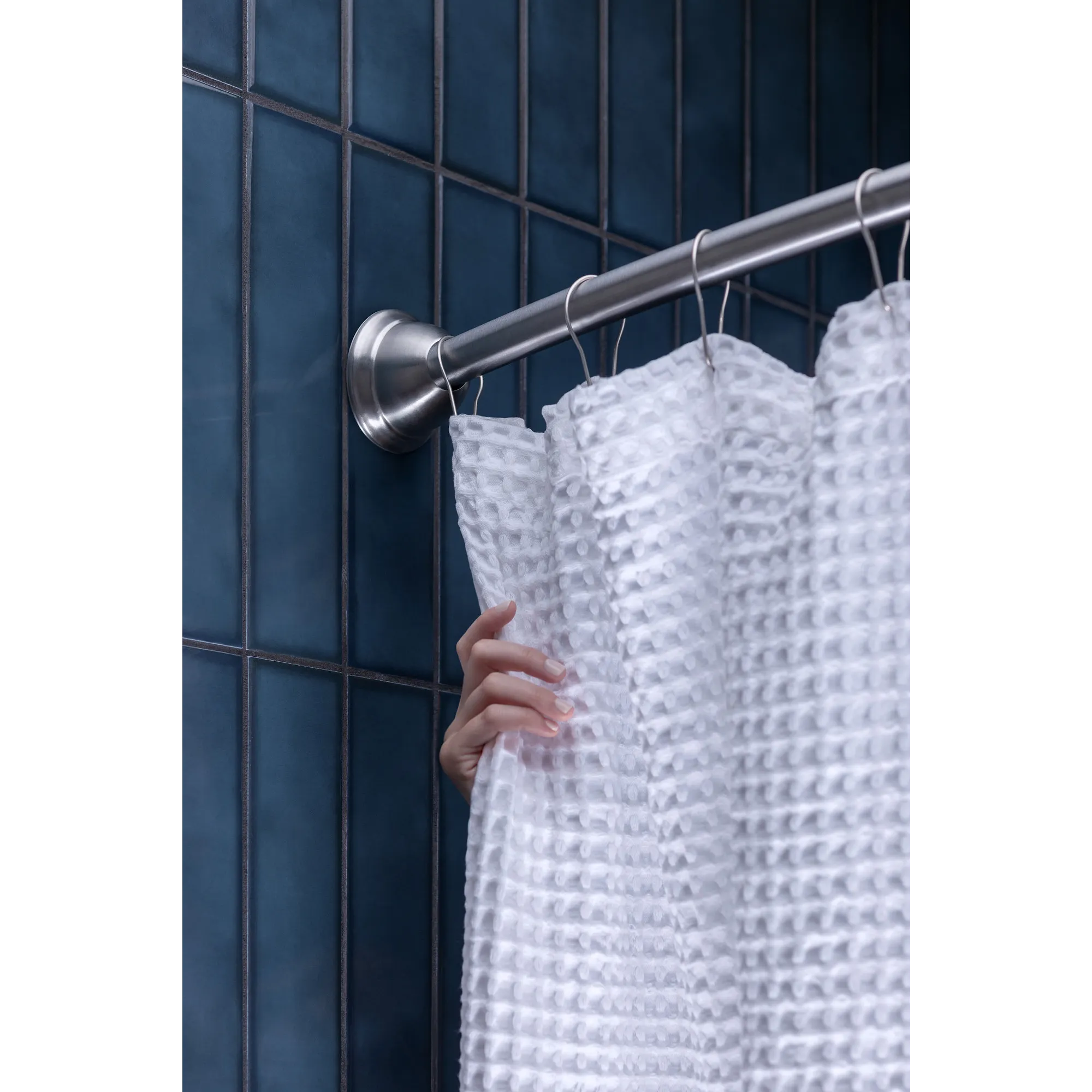 Curved Shower Rods Curved Shower Rod with Magnetix Chrome Tension or Permanent Mount - Image 6
