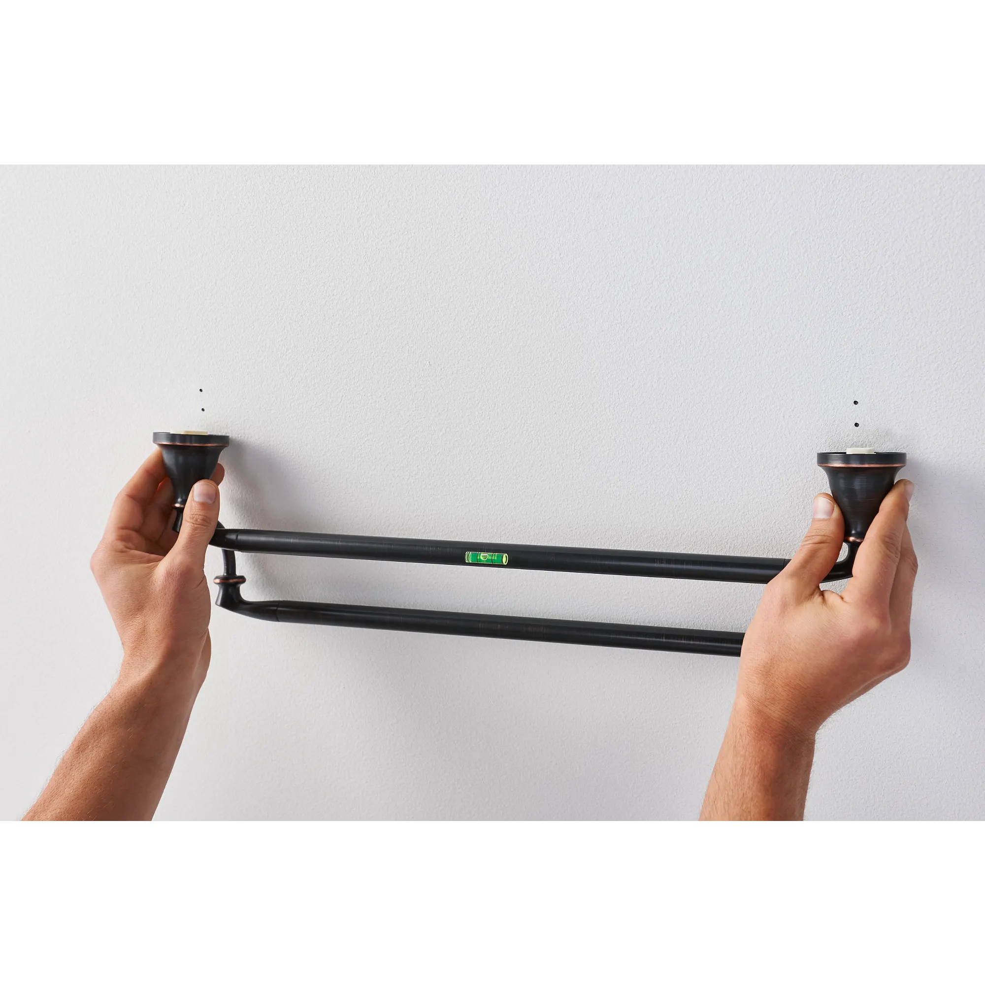 Hilliard Matte black 24" double towel bar - Image 25