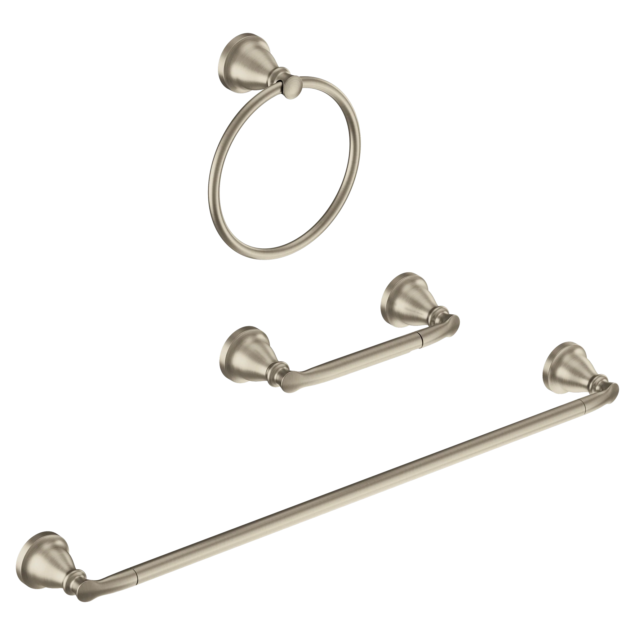 Hilliard Chrome pivoting paper holder towel bar towel ring - Image 7