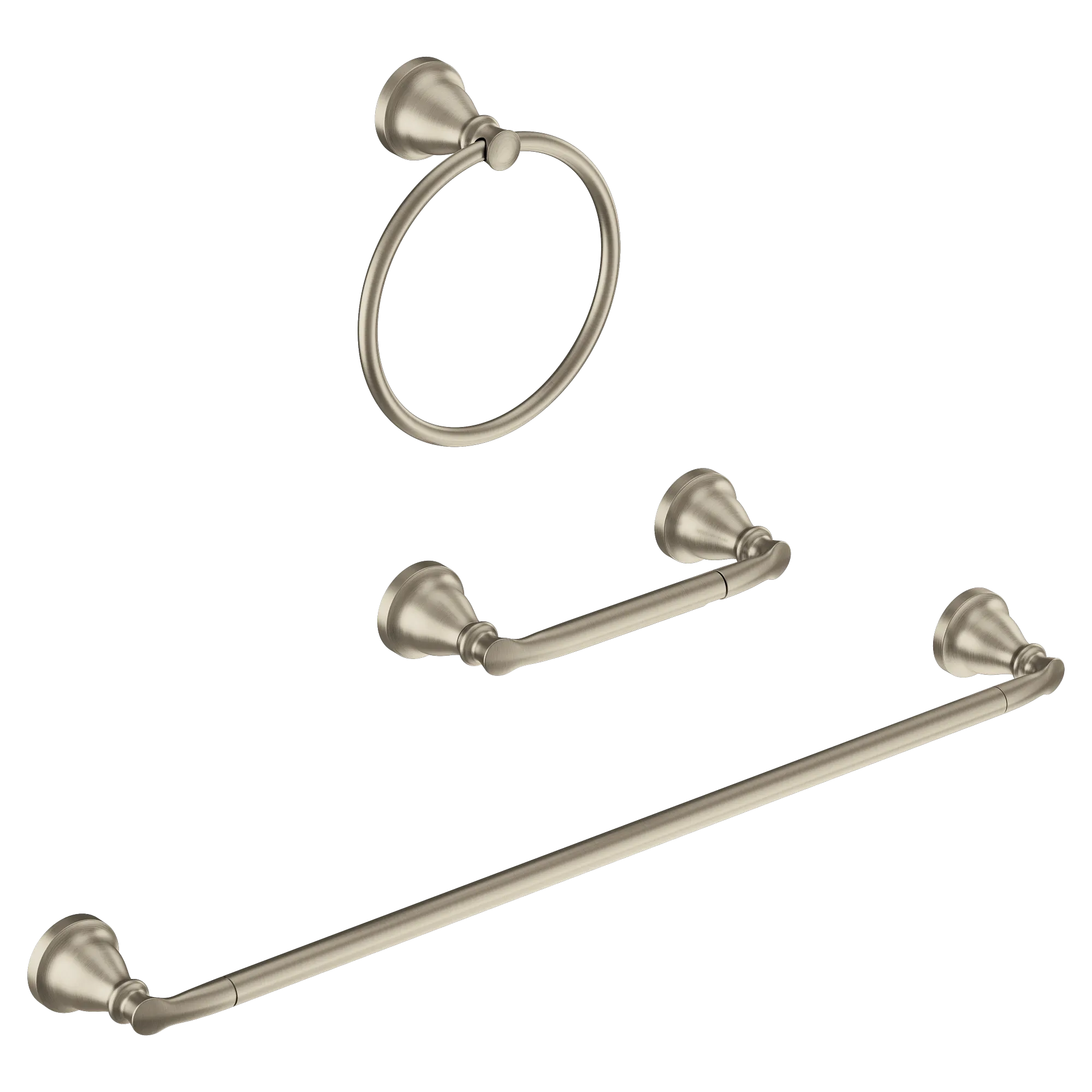 Hilliard Chrome pivoting paper holder towel bar towel ring - Image 8