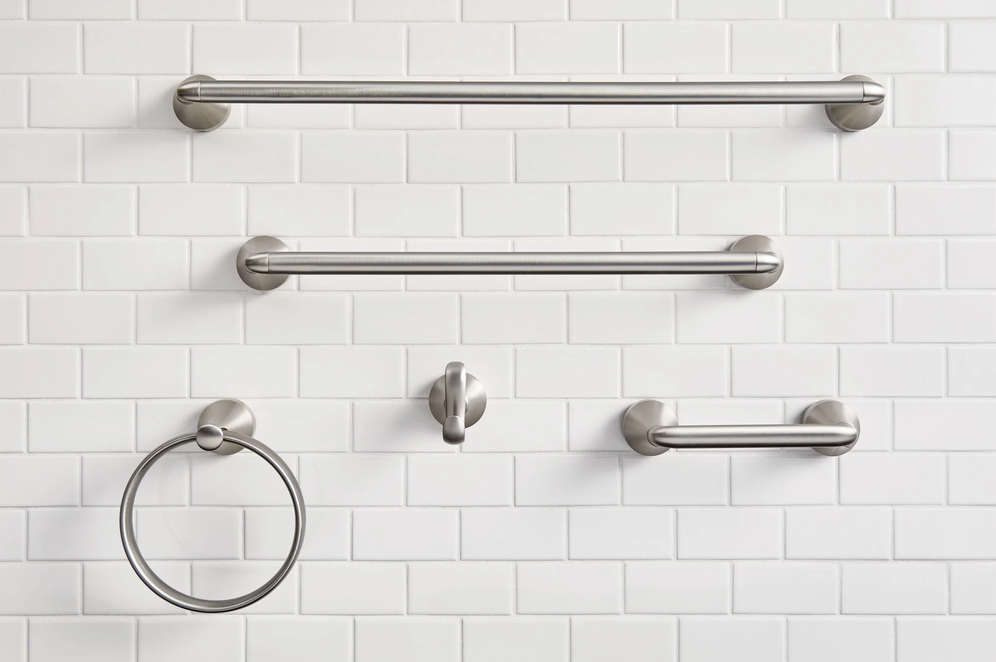 Hamden Spot resist brushed nickel Pivoting Toilet Paper Holder - Image 4