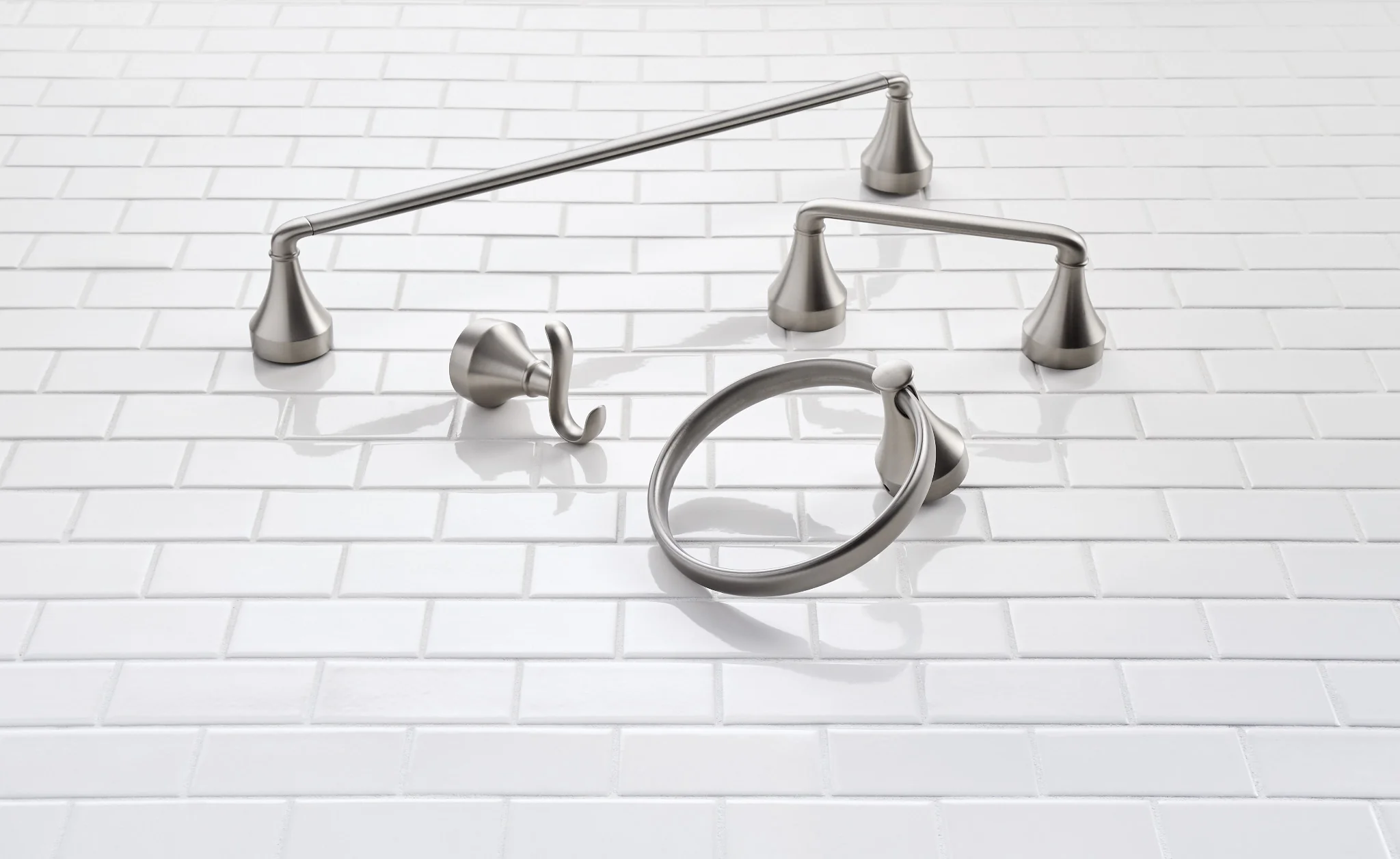 Hamden Spot resist brushed nickel Pivoting Toilet Paper Holder - Image 6