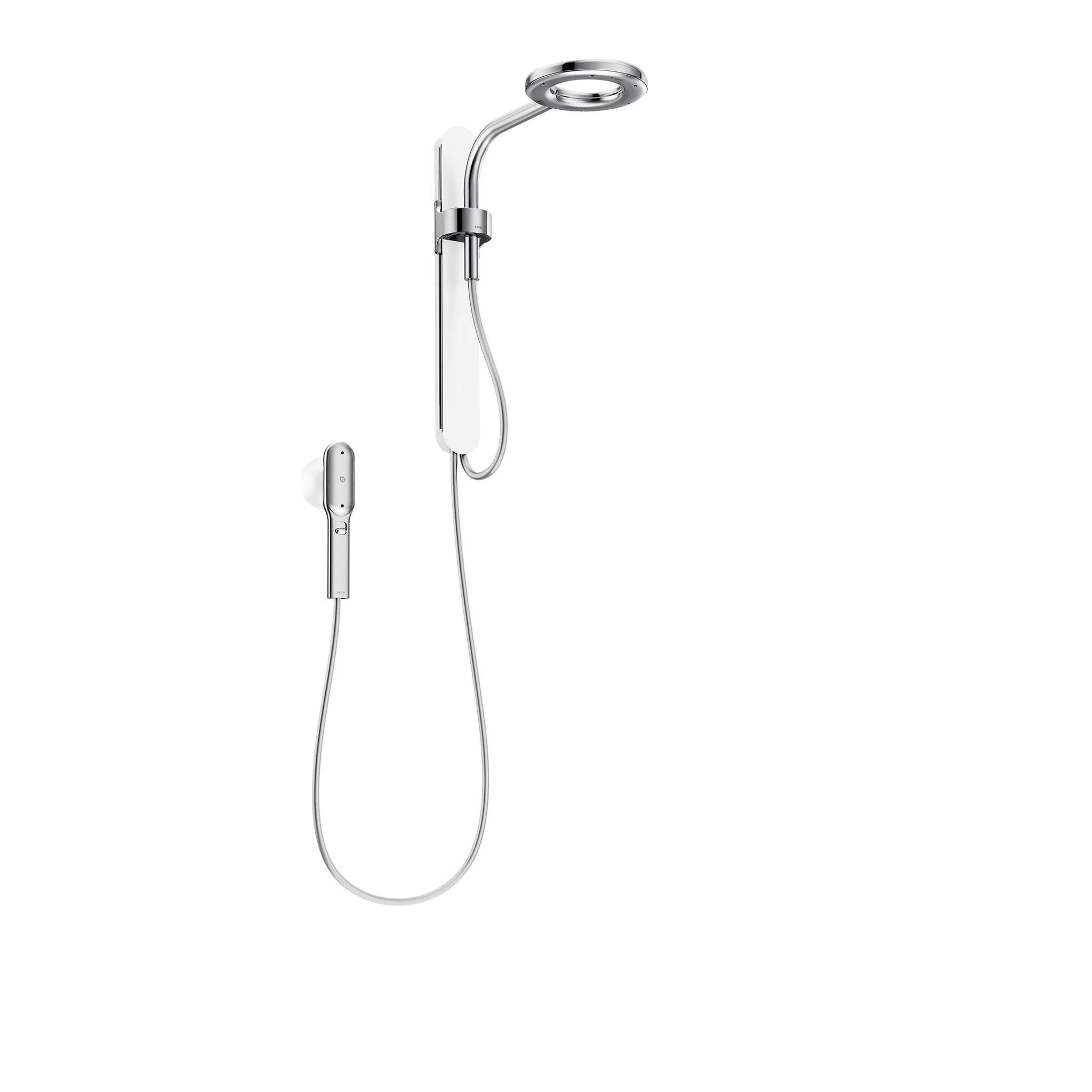 Moen Spa Shower Matte Black Two-Function 7.9" Diameter Spray Head Standard With Handshower - Image 8