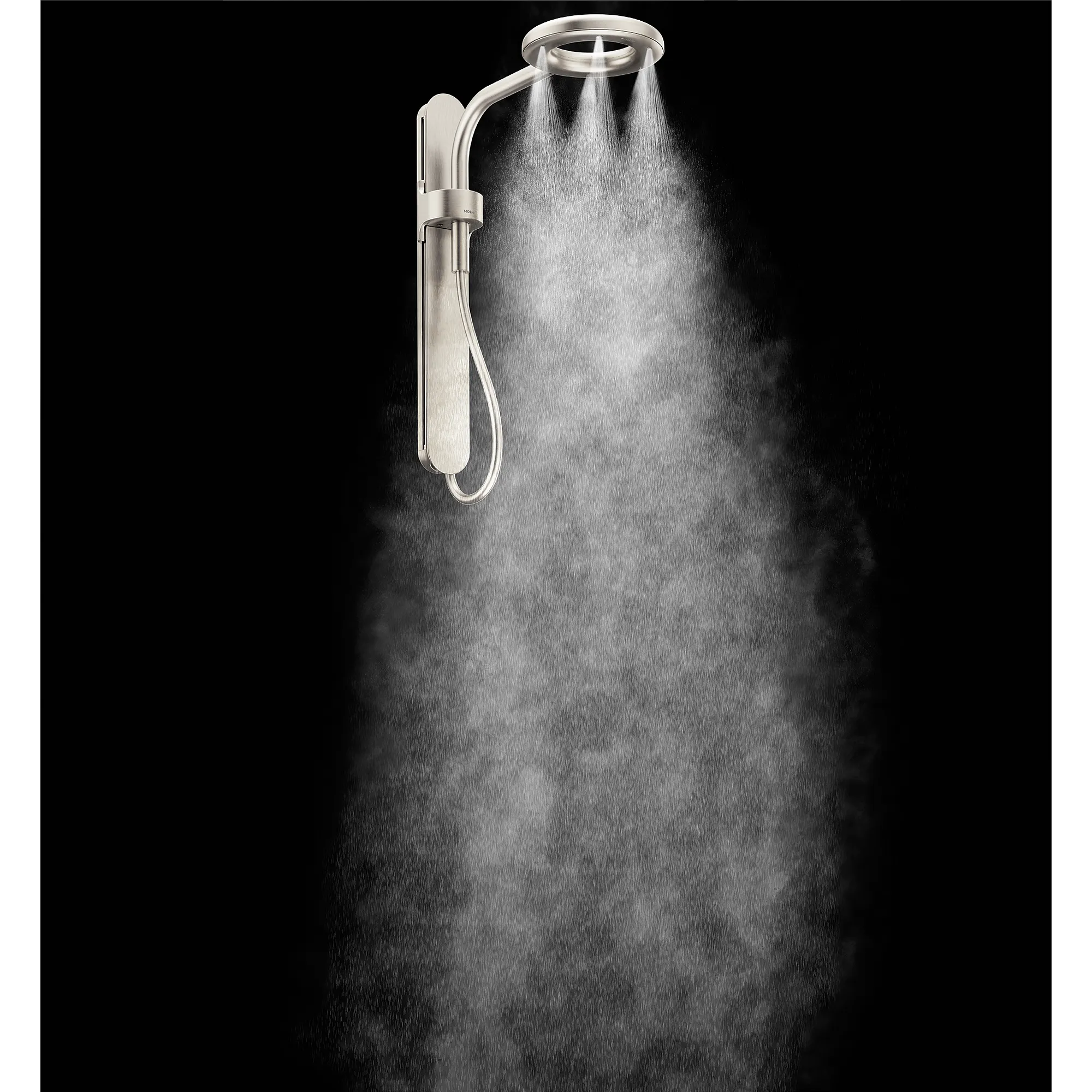 Moen Spa Shower Matte Black One-Function 7.9" Diameter Spray Head Rainshower - Image 16
