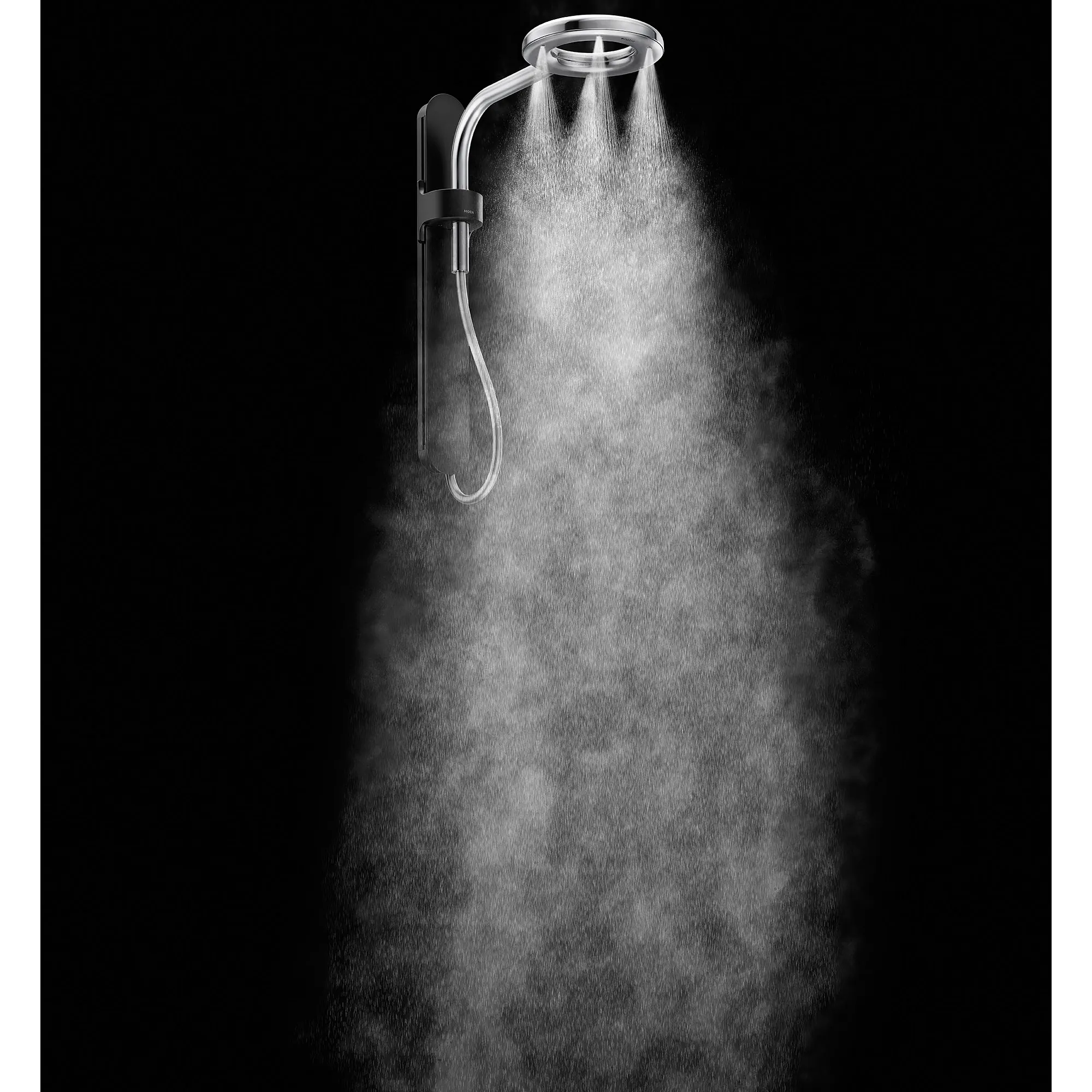 Moen Spa Shower Matte Black One-Function 7.9" Diameter Spray Head Rainshower - Image 22