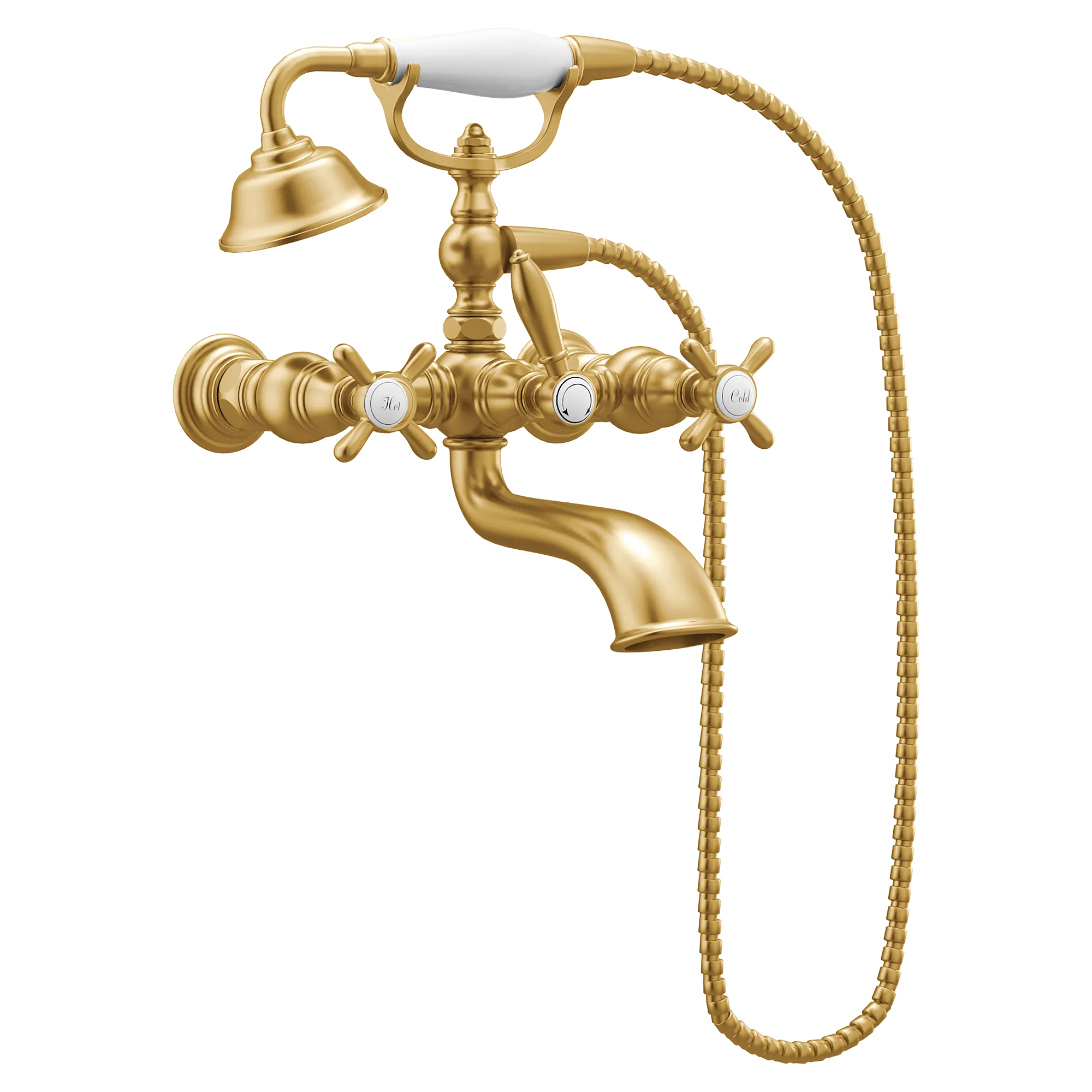 Weymouth Chrome Two-Handle Tub Filler including Handheld Shower - Image 19