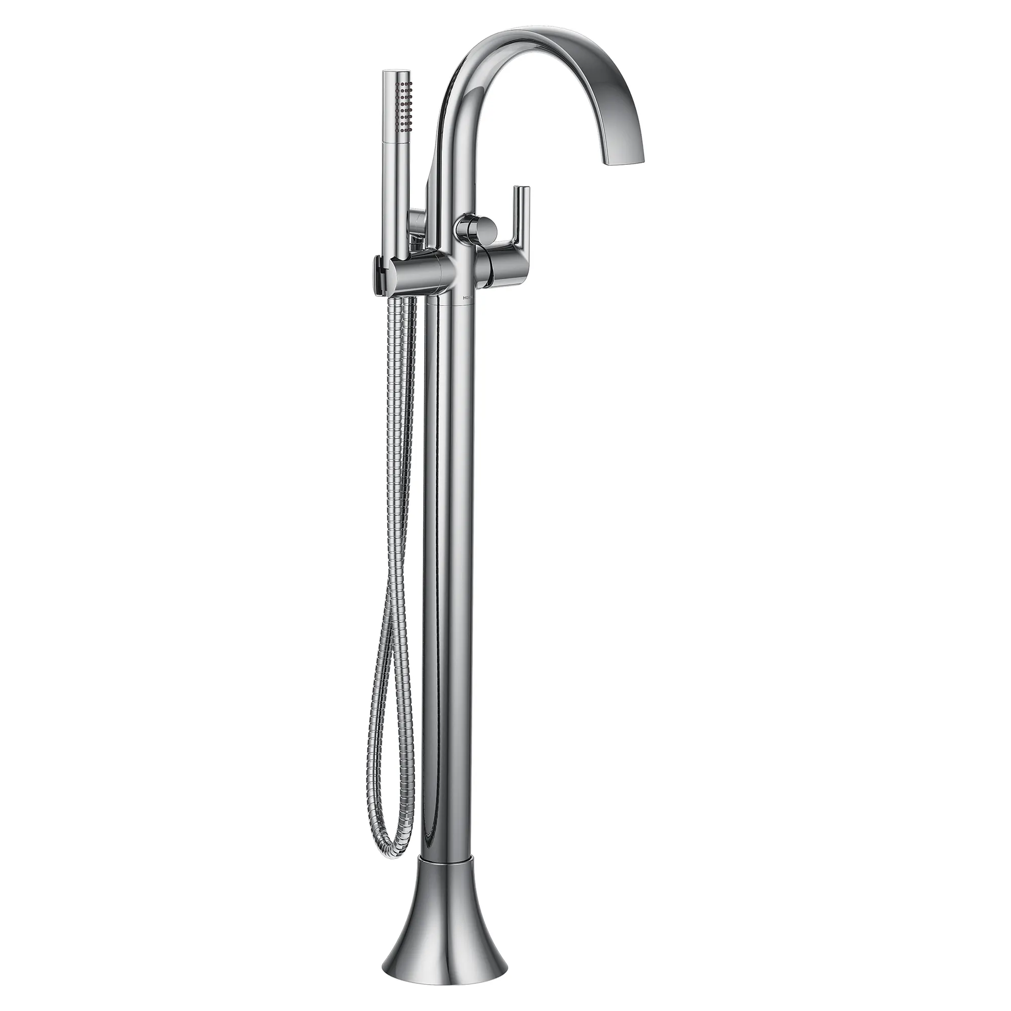 Doux Chrome One-Handle Tub Filler including Handheld Shower - Image 2
