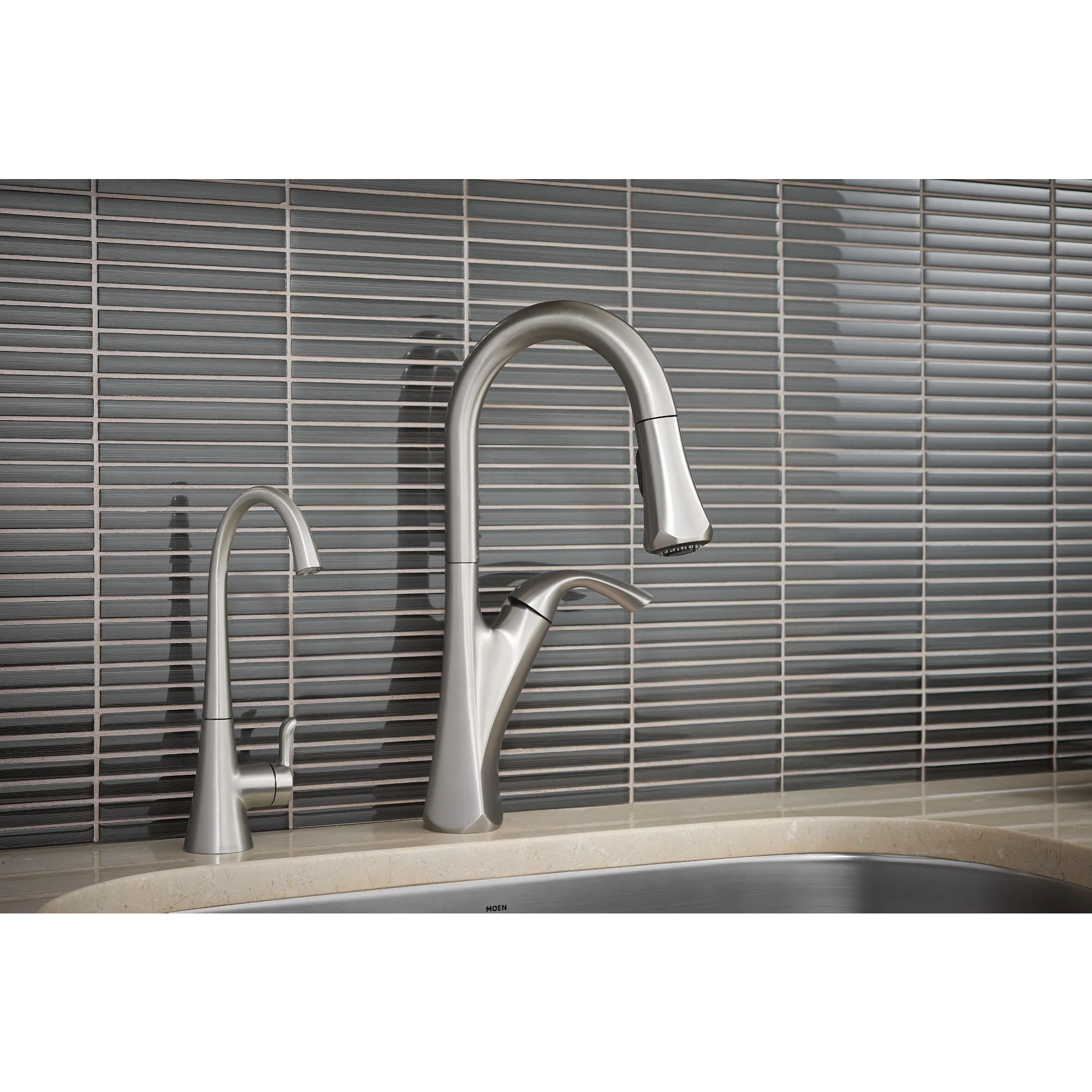 Sip Transitional Chrome One-Handle High Arc Beverage Faucet - Image 11