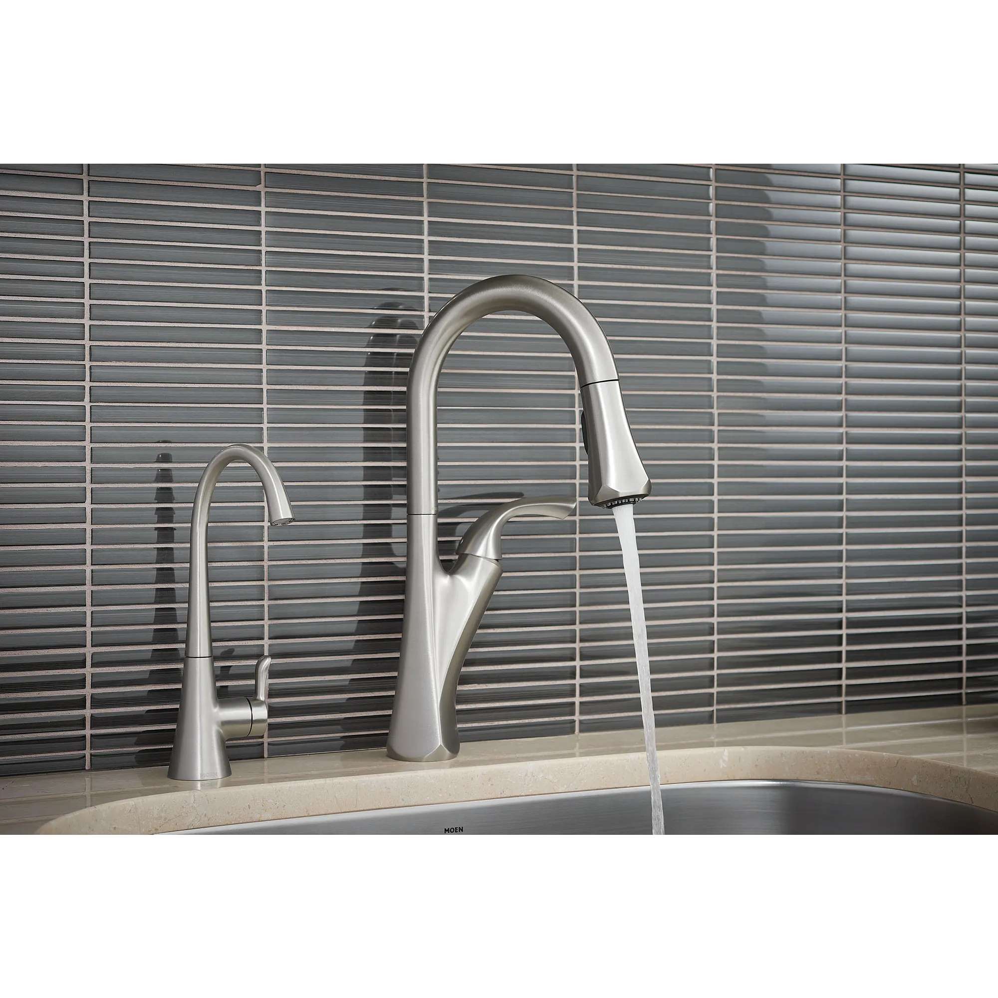 Sip Transitional Chrome One-Handle High Arc Beverage Faucet - Image 14