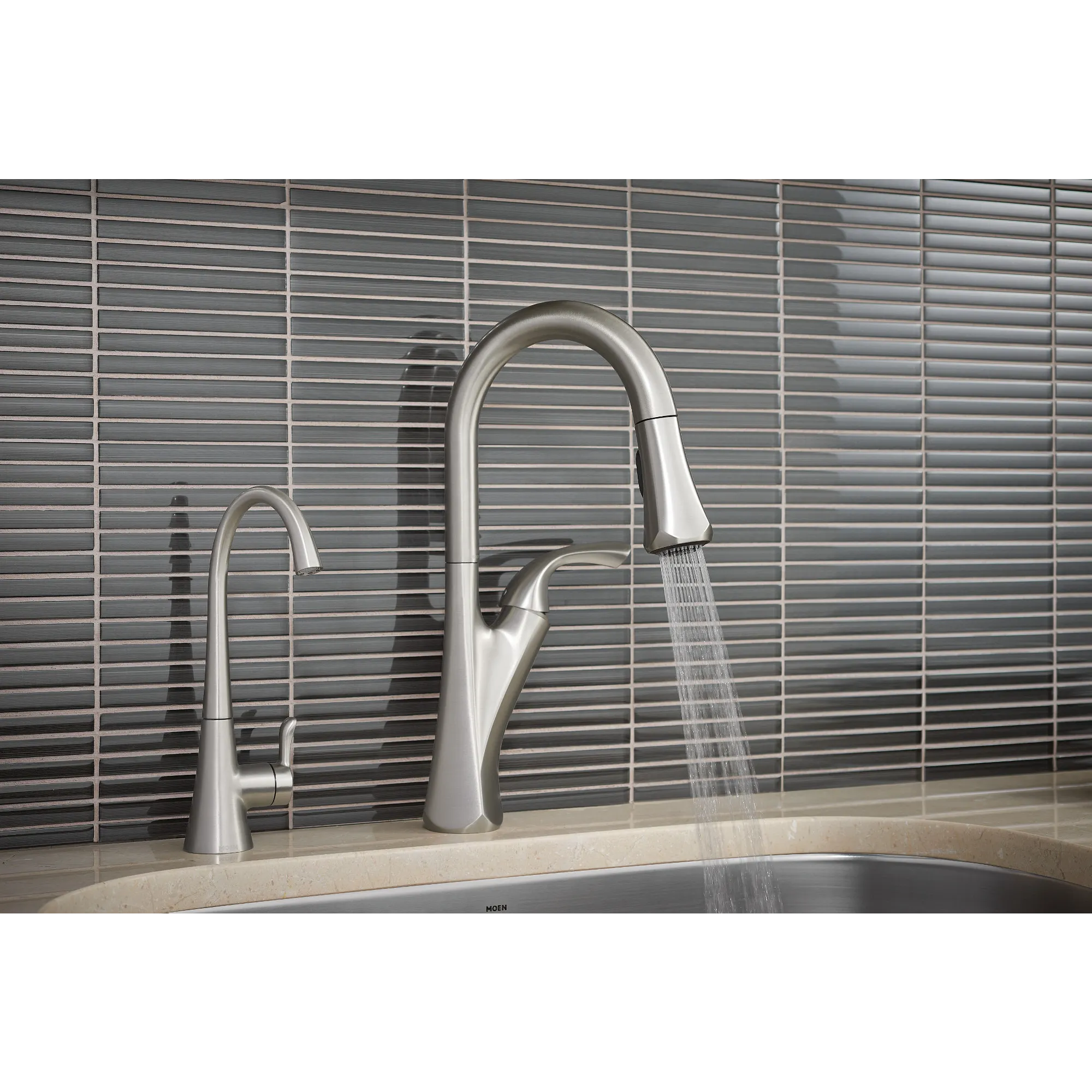 Sip Transitional Chrome One-Handle High Arc Beverage Faucet - Image 15