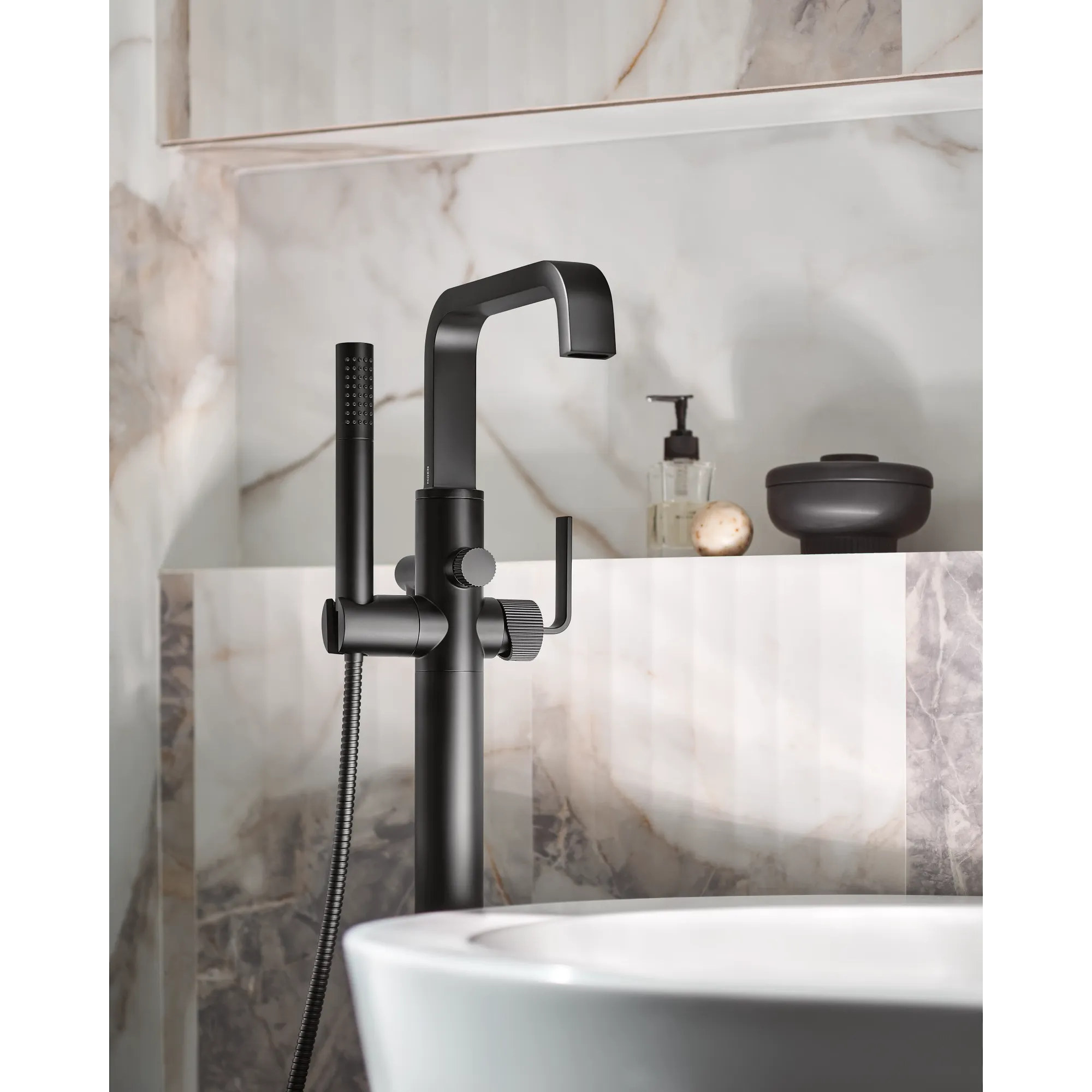 Cambium Chrome one-handle tub filler includes hand shower - Image 6